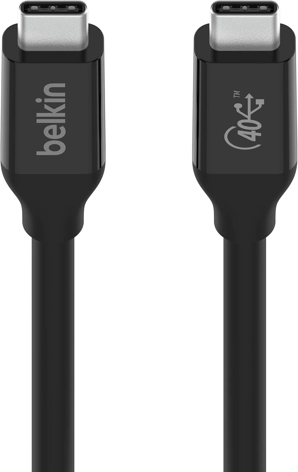 کابل USB4، USB-C به USB-C بلکین، دارای گواهی USB IF با قابلیت انتقال توان تا 100 وات، سرعت انتقال داده 40 گیگابیت بر ثانیه و سازگاری با Thunderbolt 3، USB 3.2، کابل شارژ و غیره - 0.8 متر کابل USB4، USB-C به USB-C بلکین، دارای گواهی USB IF با قابلیت انتقال توان تا 100 وات، سرعت انتقال داده 40 گیگابیت بر ثانیه و سازگاری با Thunderbolt 3، USB 3.2، کابل شارژ و غیره - 0.8 متر