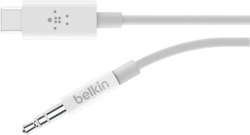 کابل صوتی 3.5 میلیمتری Belkin RockStar با کانکتور USB-C کابل صوتی 3.5 میلیمتری Belkin RockStar با کانکتور USB-C