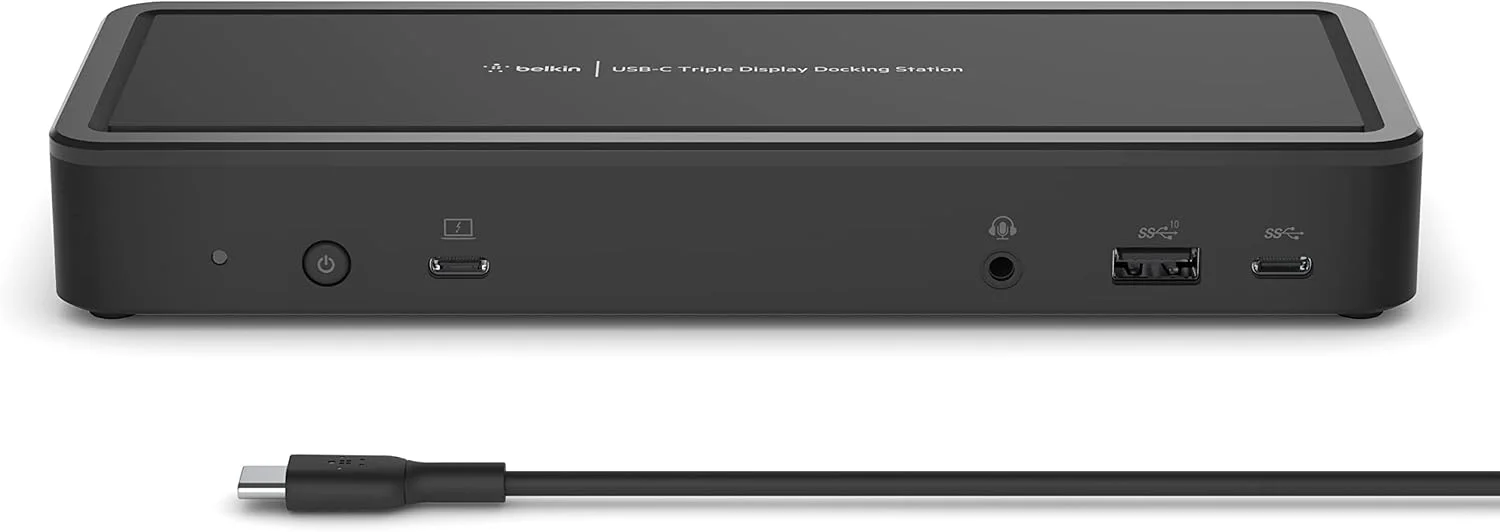 داک استیشن 14 پورت USB-C بلکین، توان رسانی 65 واتی، نمایشگر 4K، دارای 2 پورت HDMI، 2 پورت DisplayPort، 3 پورت USB-C، 5 پورت USB-A و 1 پورت گیگابیتی اترنت، داک USB-C برای کروم بوک، رایانه های شخصی ویندوز، XPS و سایر داک استیشن 14 پورت USB-C بلکین، توان رسانی 65 واتی، نمایشگر 4K، دارای 2 پورت HDMI، 2 پورت DisplayPort، 3 پورت USB-C، 5 پورت USB-A و 1 پورت گیگابیتی اترنت، داک USB-C برای کروم بوک، رایانه های شخصی ویندوز، XPS و سایر