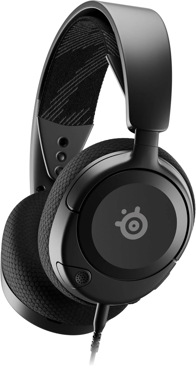 هدست گیمینگ چند منظوره SteelSeries Arctis Nova 1 - درایورهای Hi-Fi - صدای فضایی 360 درجه - بالشتک های گوشی مموری فوم AirWeave - فوق العاده سبک - PC، PS5، PS4، Switch، Xbox - مشکی