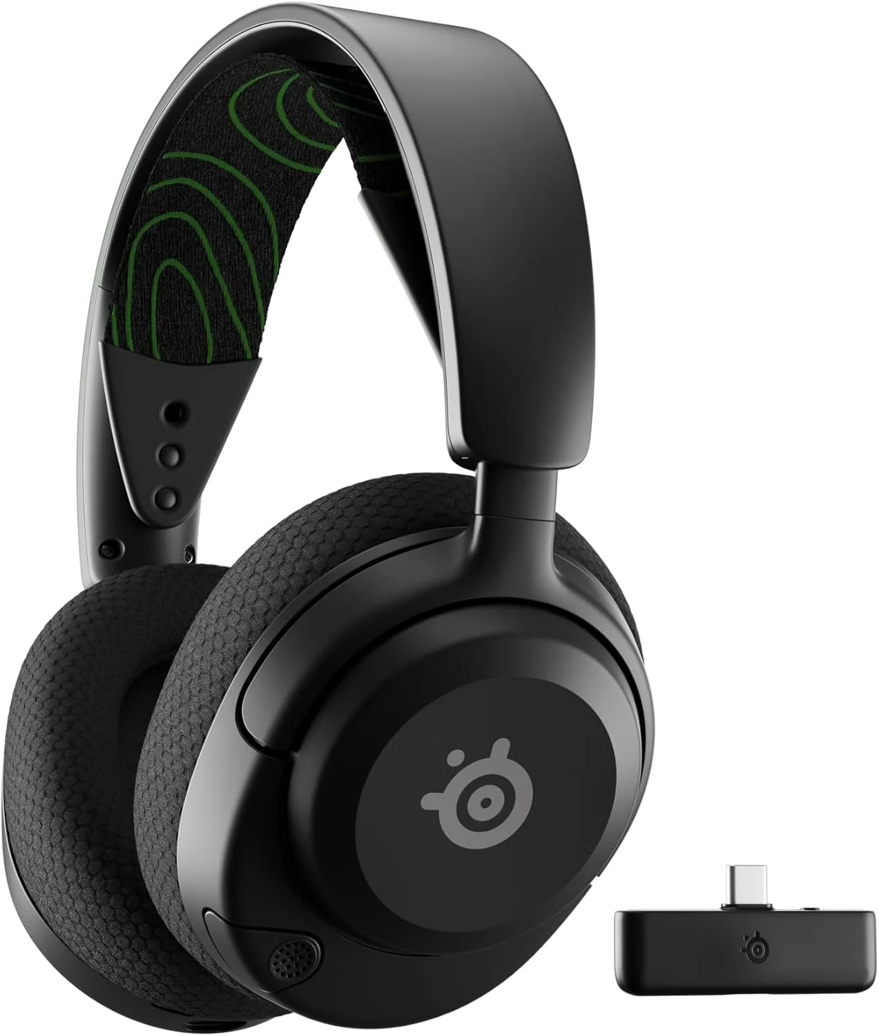 هدست گیمینگ بی‌سیم SteelSeries Arctis Nova 5X - Xbox - دارای بیش از 100 تنظیمات صوتی از طریق برنامه - درایورهای مغناطیسی نئودیمیوم - باتری 60 ساعته - 2.4 گیگاهرتز / BT - میکروفون ClearCast Gen2.X - پشتیبانی از PC، PS، Switch، Mobile