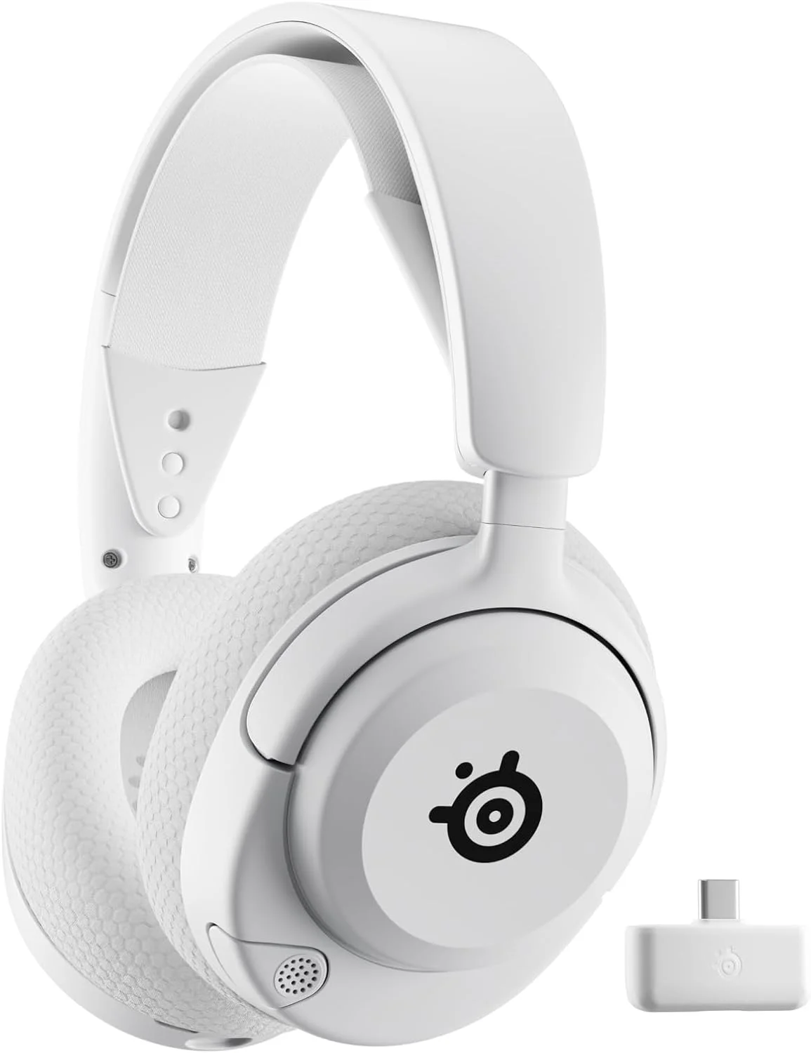 هدست گیمینگ وایرلس چند منظوره SteelSeries Arctis Nova 5 — سفید — درایورهای مغناطیسی نئودیمیوم — بیش از 100 تنظیمات صوتی — باتری 60 ساعته — 2.4GHz یا BT — میکروفون Gen2.X — PC, PS5, PS4, Switch, Mobile