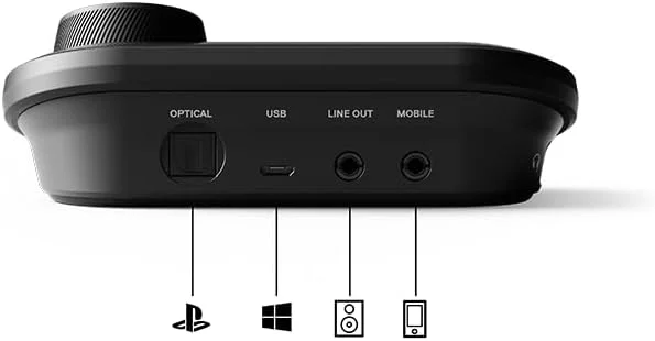 هدست گیمینگ سیمی SteelSeries Arctis Pro + GameDAC - صدای Hi-Res تایید شده - DAC و آمپ اختصاصی - برای PS5/PS4 و PC - مشکی