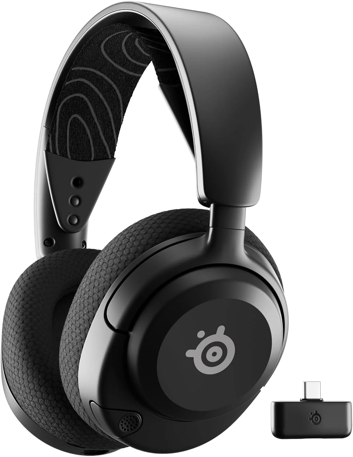 هدست گیمینگ بی‌سیم چند سیستمه SteelSeries Arctis Nova 5 - درایورهای مغناطیسی نئودیمیوم - بیش از 100 تنظیمات صوتی از پیش تعیین شده - باتری 60 ساعته - 2.4 گیگاهرتز یا بلوتوث - میکروفون ClearCast Gen2.X - سازگار با PC، PS5، PS4، Switch، موبایل