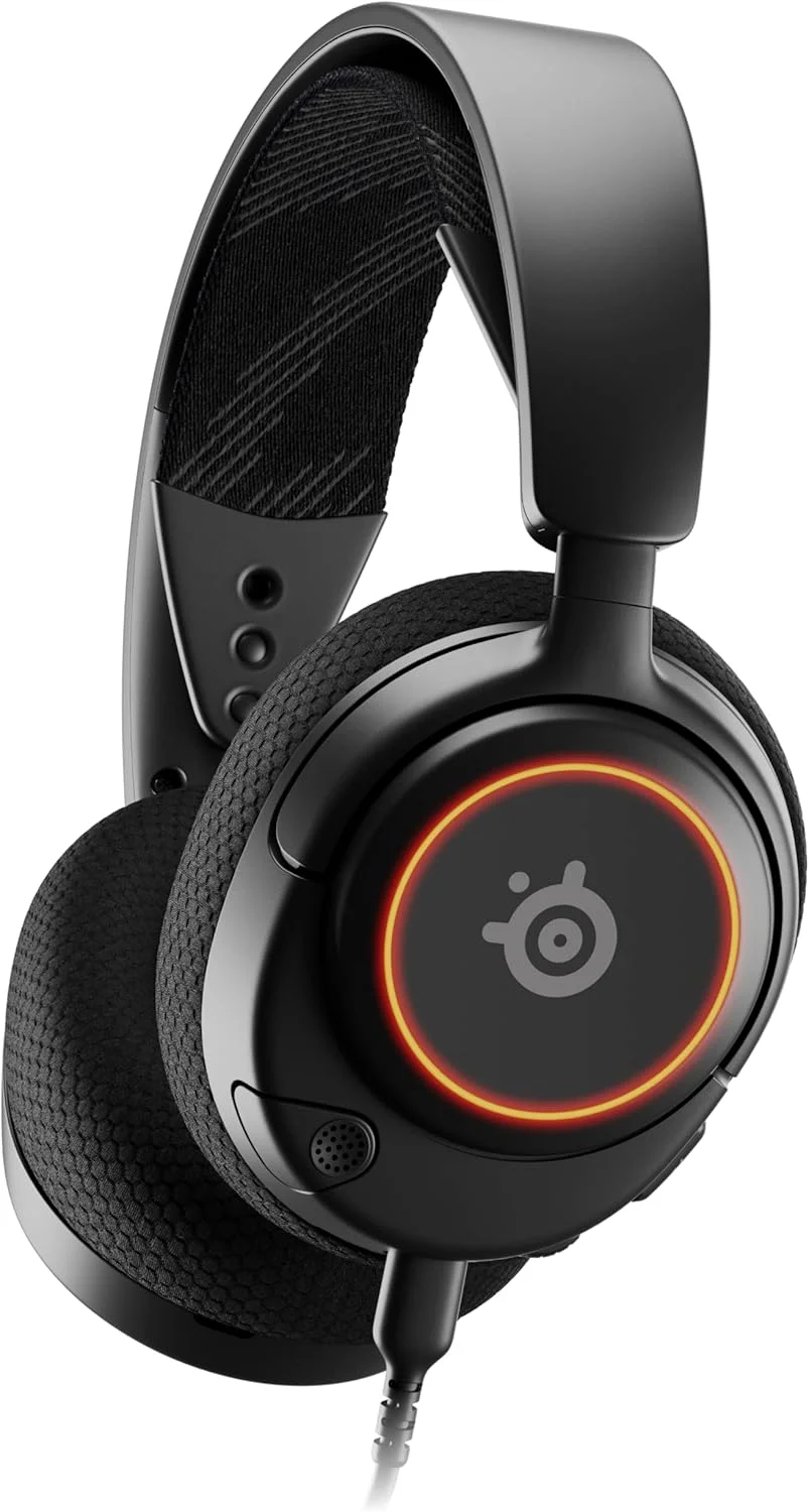 هدست گیمینگ چند پلتفرمی SteelSeries Arctis Nova 3 با صدای خاص، میکروفون ClearCast Gen 2، مناسب برای PC، PS5/PS4، Xbox Series XS، Switch، موبایل، مشکی، سایز One Size