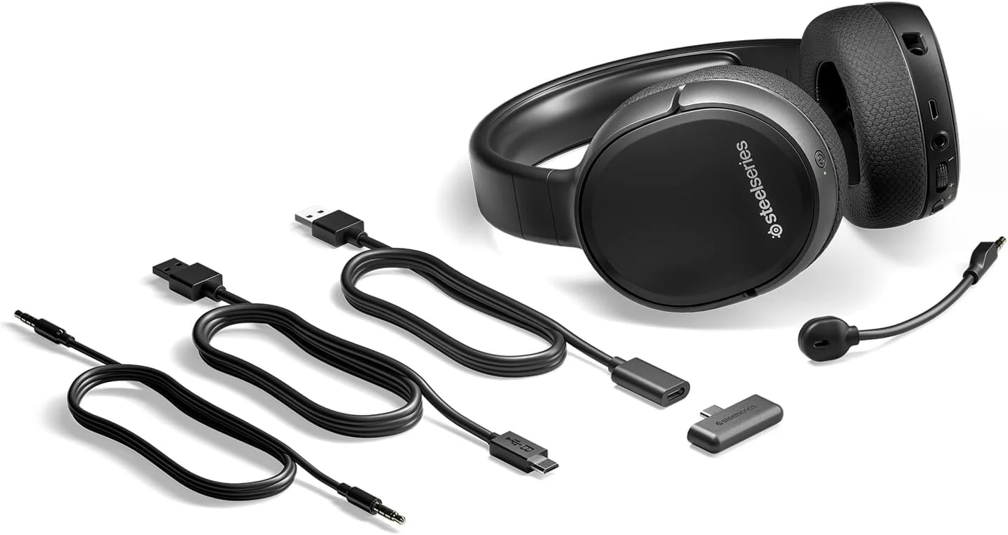 هدست گیمینگ بی سیم SteelSeries Arctis 1 – USB-C – میکروفون Clearcast جداشدنی – برای PC، PS4، Nintendo Switch و Lite، Android – مشکی، 61512 هدست گیمینگ بی سیم SteelSeries Arctis 1 – USB-C – میکروفون Clearcast جداشدنی – برای PC، PS4، Nintendo Switch و Lite، Android – مشکی، 61512