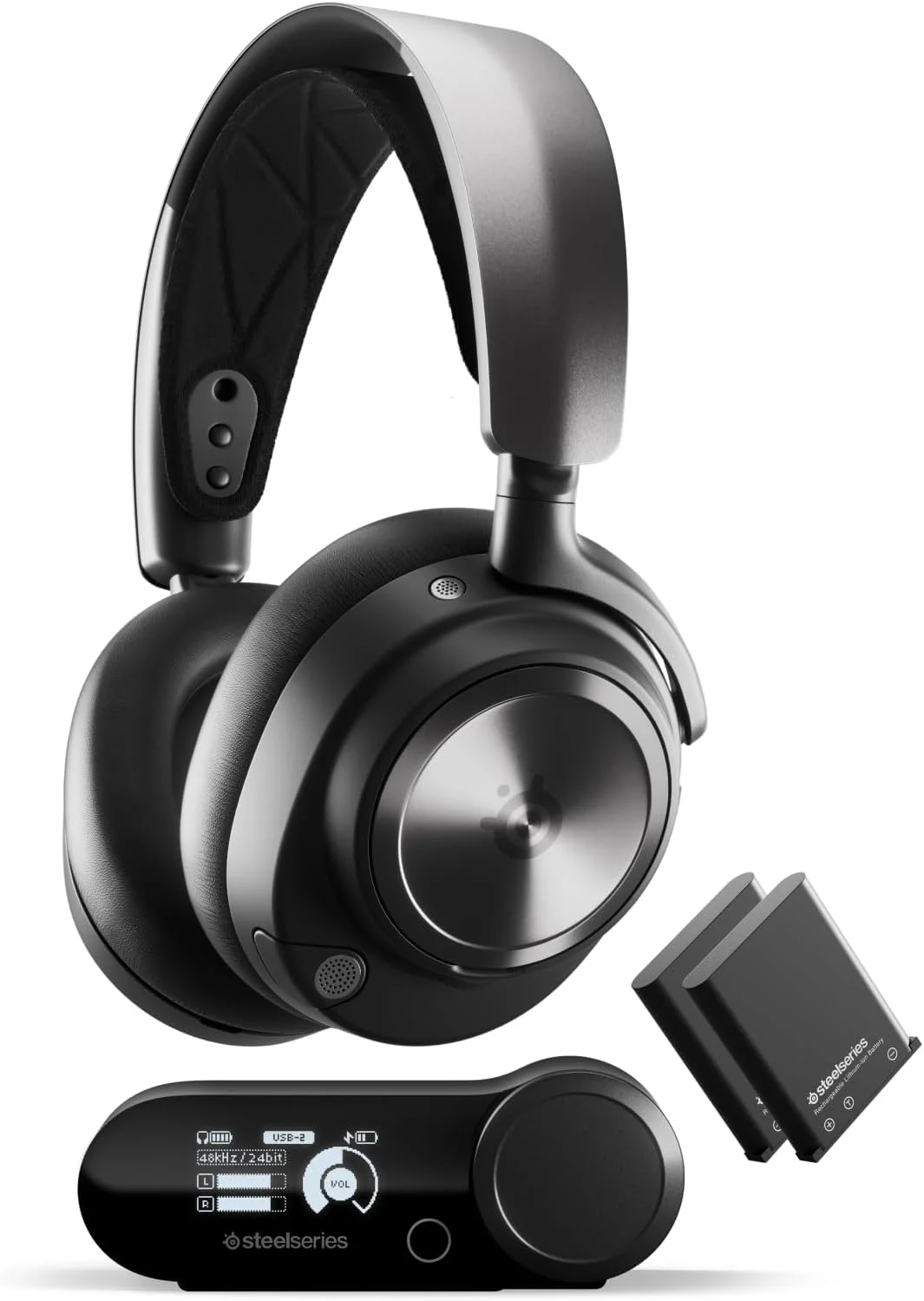 هدست گیمینگ بی سیم چند سیستمه SteelSeries Arctis Nova Pro، مشکی