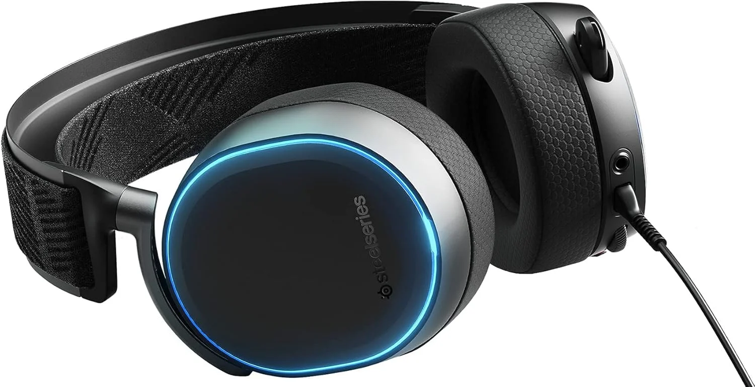 هدست گیمینگ SteelSeries Arctis Pro (بازسازی شده) - درایورهای بلندگوی Hi-Res - صدای فراگیر DTS Headphone:X v2.0 - مشکی