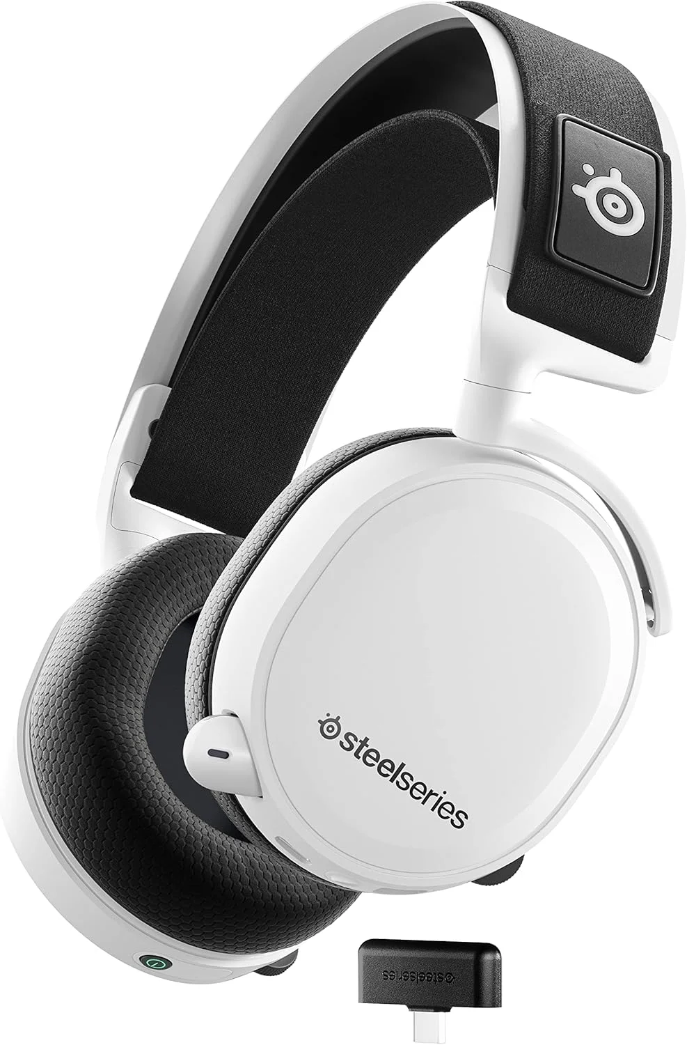 هدست گیمینگ بی‌سیم SteelSeries Arctis 7+ (بازسازی شده) - 2.4 گیگاهرتز بدون افت کیفیت - صدای فراگیر مجازی سونار 7.1
