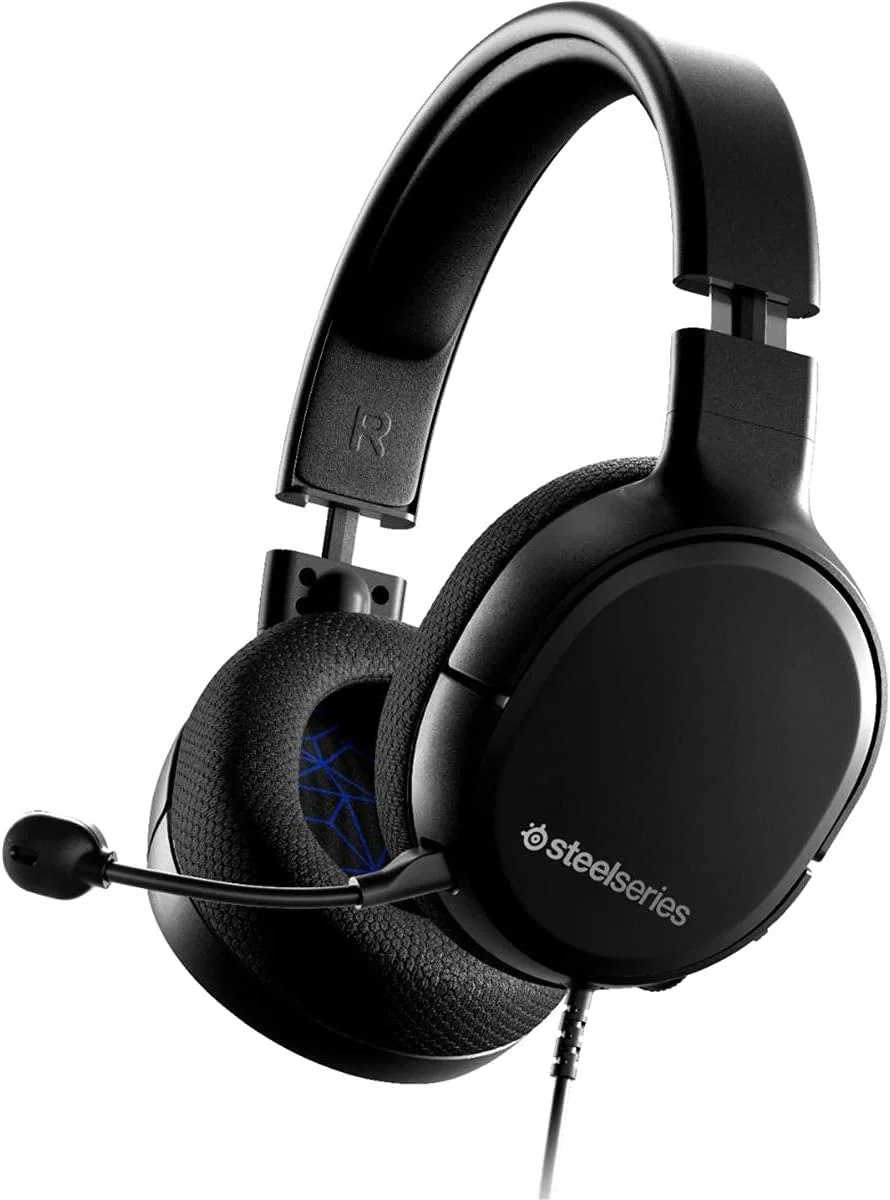هدست گیمینگ سیمی SteelSeries Arctis 1 – میکروفون ClearCast جداشدنی – هدبند سبک وزن تقویت شده با فولاد – برای PS4، PC، Xbox، Nintendo Switch و Lite، موبایل