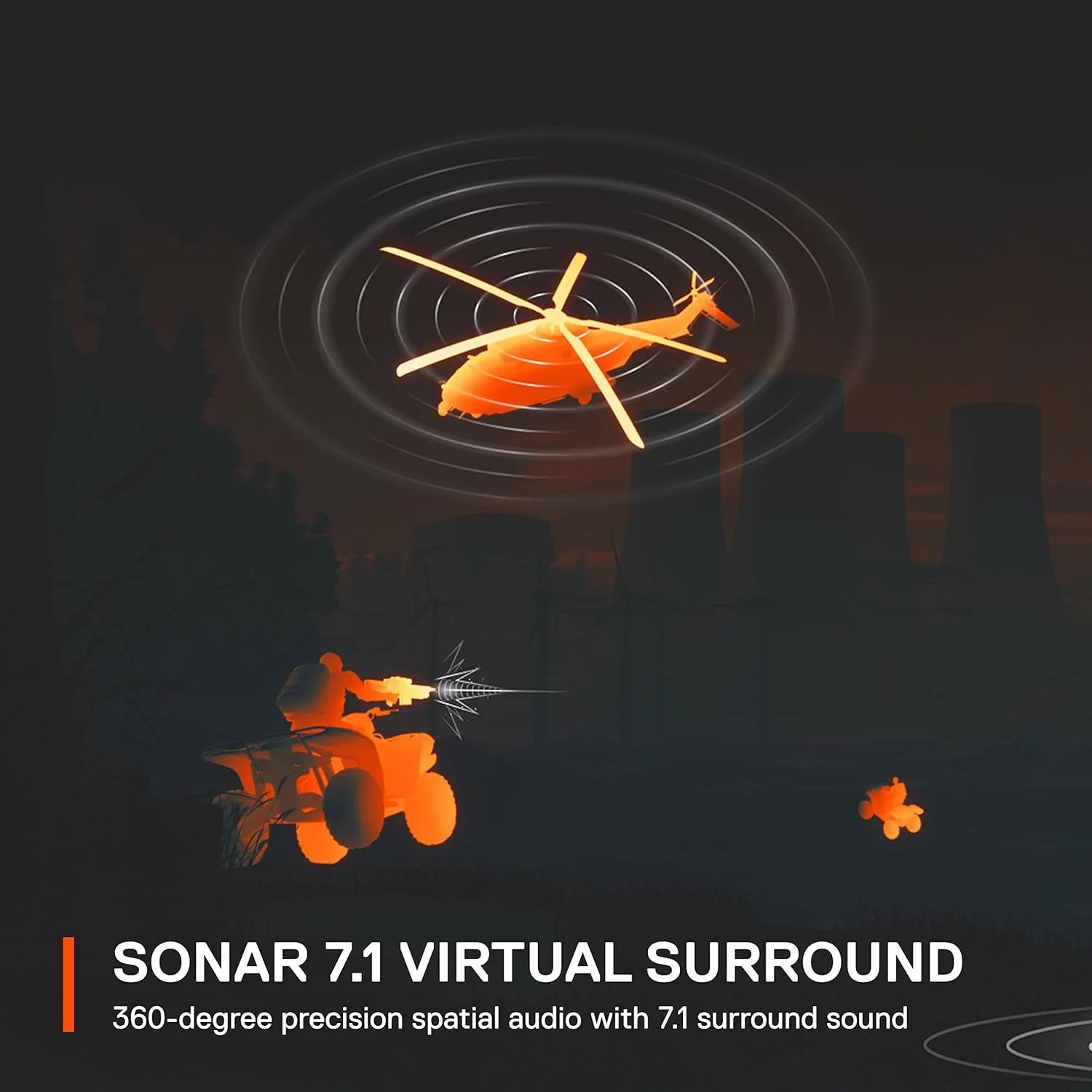 هدست گیمینگ بی‌سیم SteelSeries Arctis 7+ (بازسازی شده) - 2.4 گیگاهرتز بدون افت کیفیت - صدای فراگیر مجازی سونار 7.1