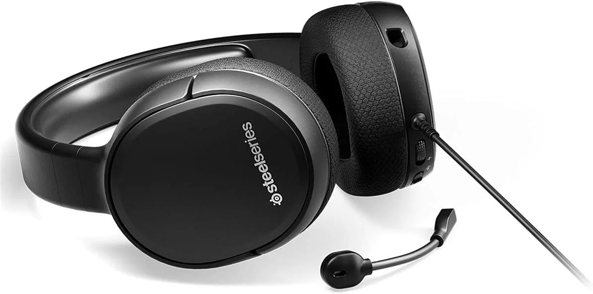 هدست گیمینگ سیمی SteelSeries Arctis 1 – میکروفون ClearCast جداشدنی – هدبند سبک وزن تقویت شده با فولاد – برای PS4، PC، Xbox، Nintendo Switch و Lite، موبایل