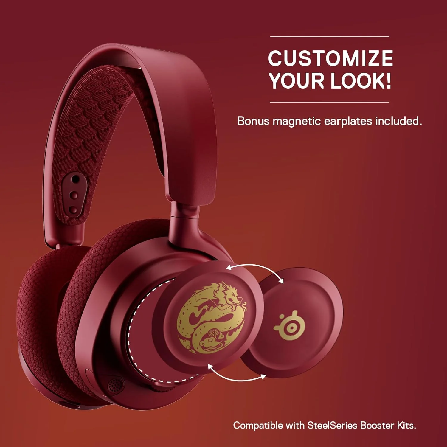 هدست گیمینگ بیسیم چند پلتفرمی SteelSeries Arctis Nova 7 – نسخه اژدها – دو مجموعه صفحه بلندگو — بیسیم دوگانه 2.4 گیگاهرتز و بلوتوث – باتری با شارژ سریع 38 ساعته – PC، PS، Mac، موبایل، سوییچ هدست گیمینگ بیسیم چند پلتفرمی SteelSeries Arctis Nova 7 – نسخه اژدها – دو مجموعه صفحه بلندگو — بیسیم دوگانه 2.4 گیگاهرتز و بلوتوث – باتری با شارژ سریع 38 ساعته – PC، PS، Mac، موبایل، سوییچ