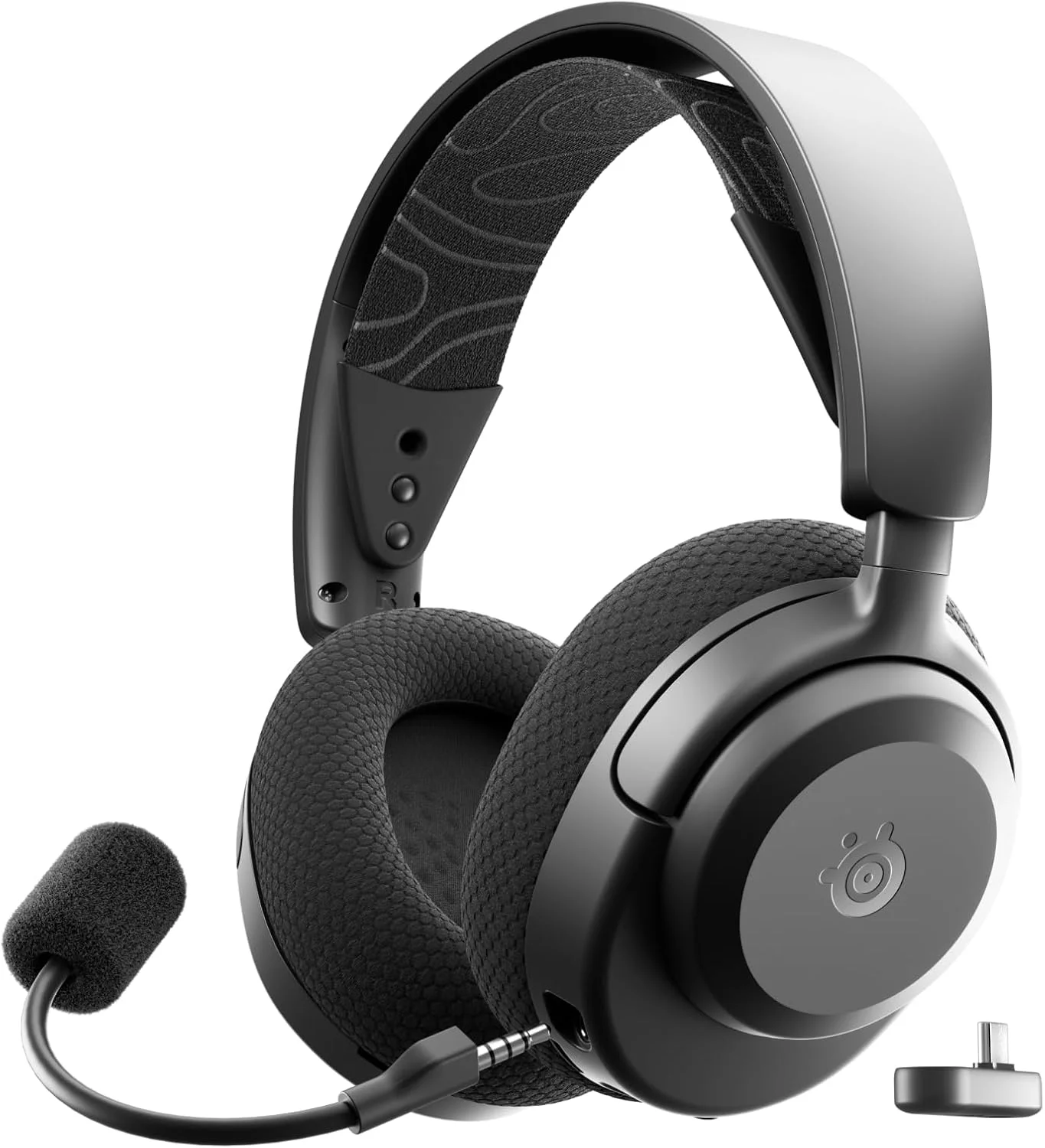 هدست گیمینگ بی‌سیم چند پلتفرمی SteelSeries Arctis Nova 3P — اپلیکیشن موبایل — باتری 40 ساعته — درایورهای مغناطیسی نئودیمیوم — 2.4GHz/Bluetooth — میکروفون جداشدنی — PS5/PS4/PC/Switch/Mobile — مشکی