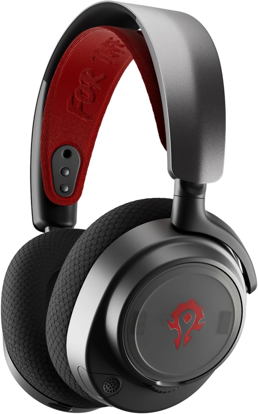 بسته تقویتی SteelSeries Arctis Nova - نسخه World of Warcraft Horde - لوازم جانبی هدست گیمینگ - هدبند نایلونی - سفارشی سازی با پوشش بلندگو - کلکسیونی محدود