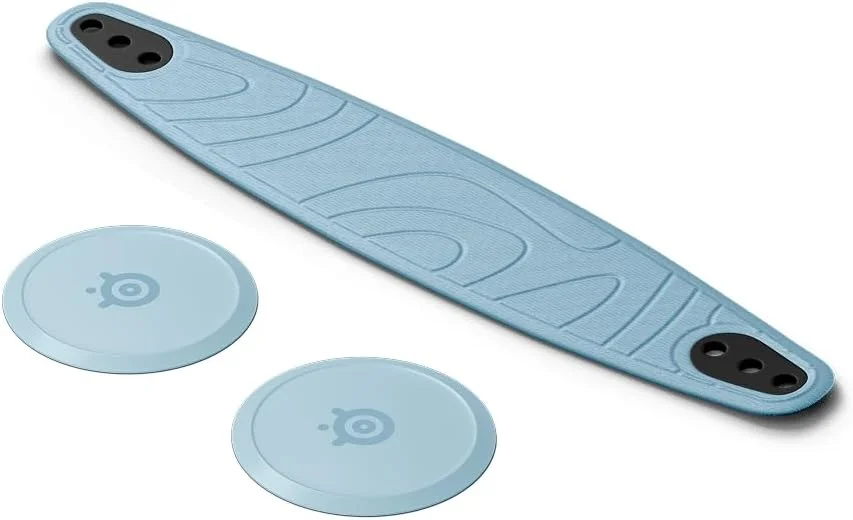 بسته تقویت کننده SteelSeries Nova - لوازم جانبی هدست گیمینگ - هدبند نایلونی - با صفحات بلندگوی منحصر به فرد سفارشی کنید - آبی پاستلی