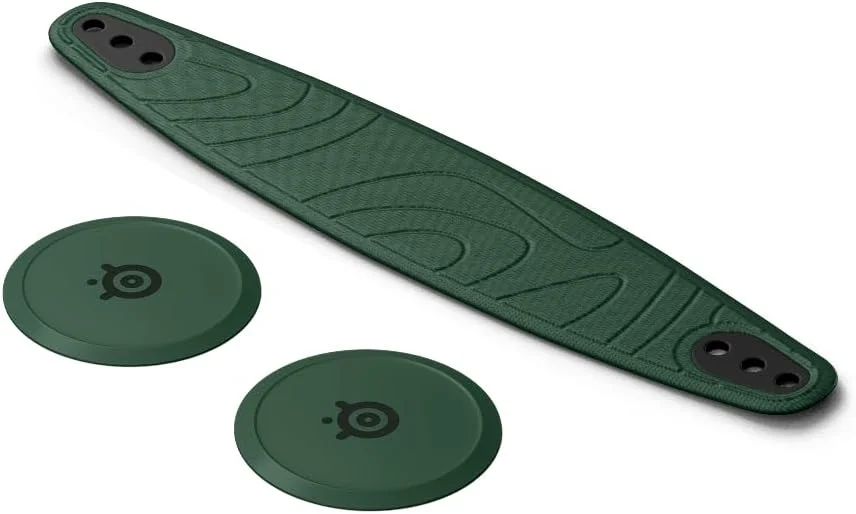 بسته تقویتی استیل سریز نوا - لوازم جانبی هدست گیمینگ - هدبند نایلونی - سفارشی سازی با صفحات بلندگوی منحصر به فرد - سبز کاجی