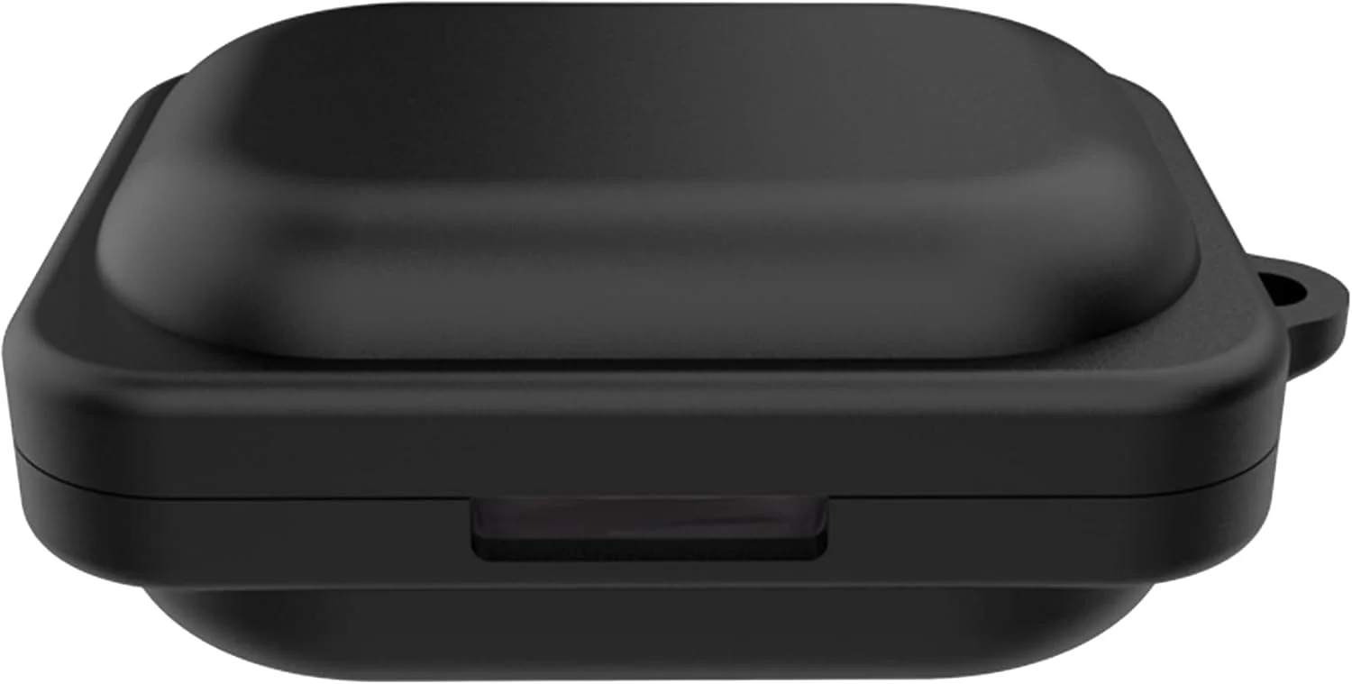 محافظ سیلیکونی درجه یک و ضد ضربه Azonee برای ایرپادهای بی سیم Nothing Ear A، سیلیکون نرم تمام بدنه با جاکلیدی - مشکی، لوازم جانبی بادوام و مقاوم در برابر خش برای هدفون