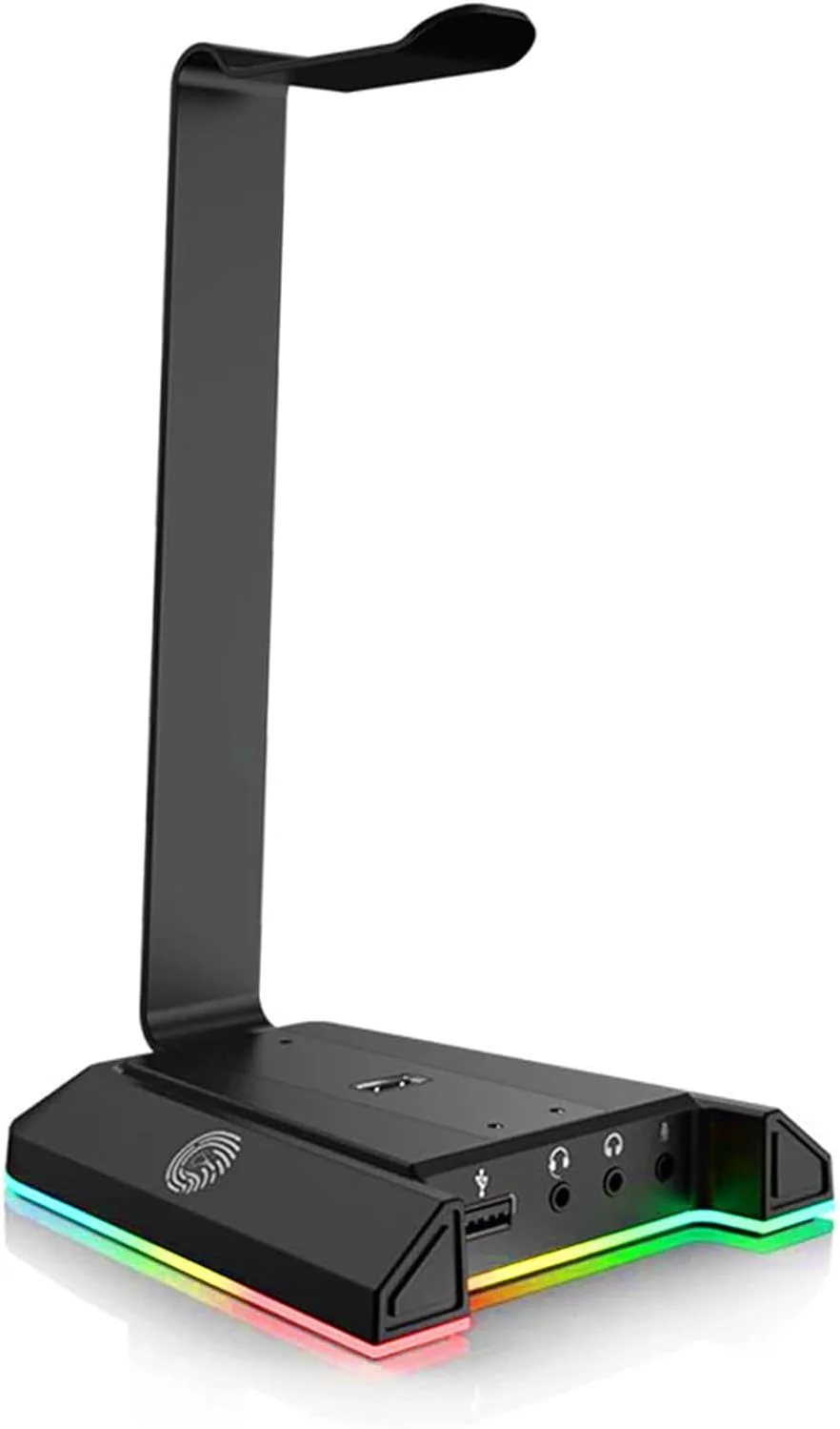پایه نگهدارنده هدست با نور RGB و پورت USB و 3.5 میلی‌متری، مناسب برای اکثر هدفون‌ها