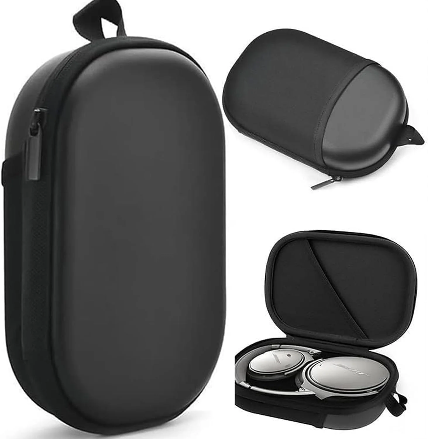 کیف محافظ هدفون Honbobo QC35/QC45 مناسب برای Bose QuietComfort QC45/35/25/15 و لوازم جانبی هدفون Bose QuietComfort، کیف حمل سخت EVA