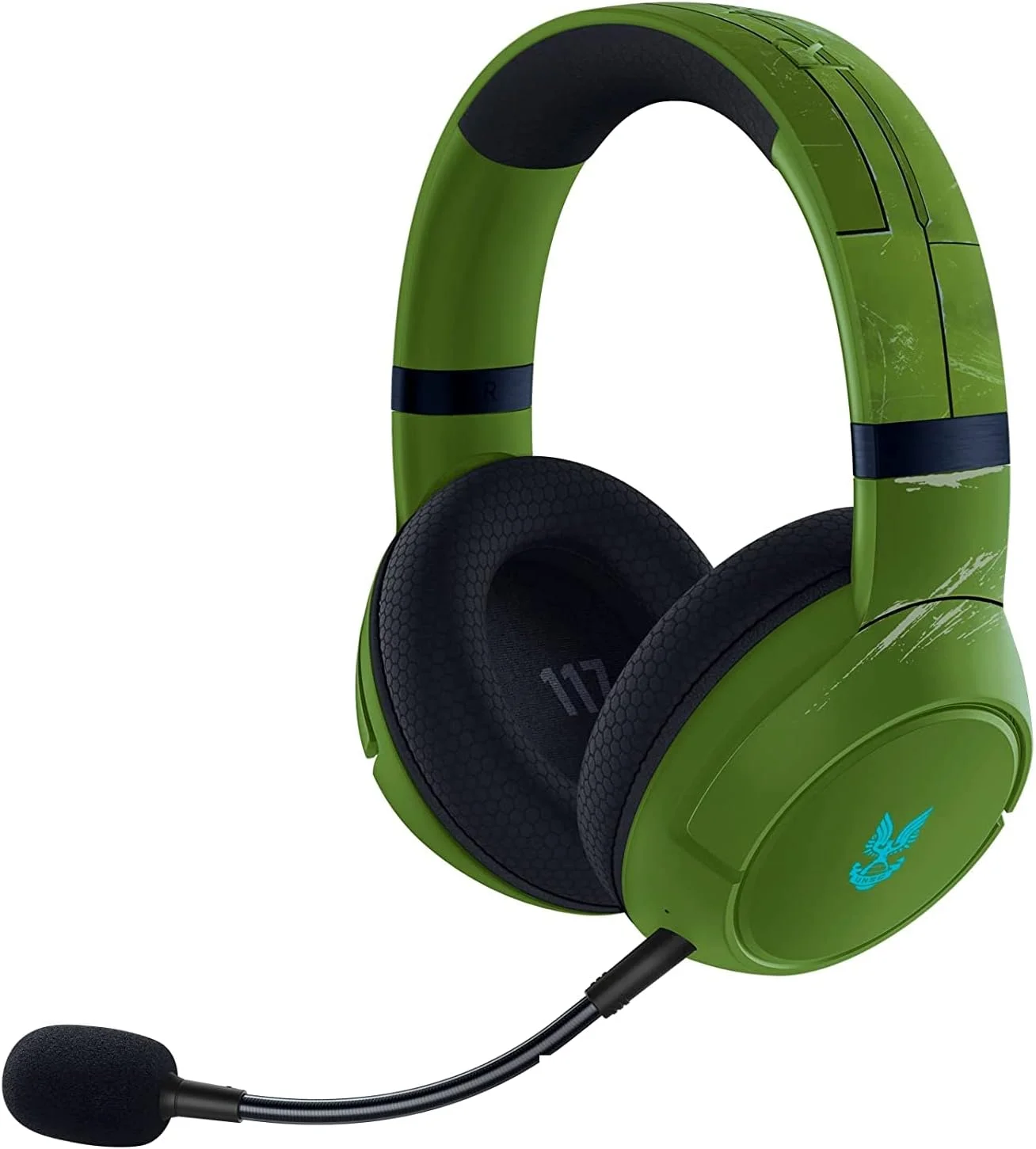 هدست گیمینگ بی سیم Razer Kaira Pro برای Xbox Series X|S، Xbox One: درایورهای Triforce Titanium 50mm - میکروفون اختصاصی موبایل - جفت سازی EQ - Xbox Wireless و بلوتوث 5.0 - Halo Infinite