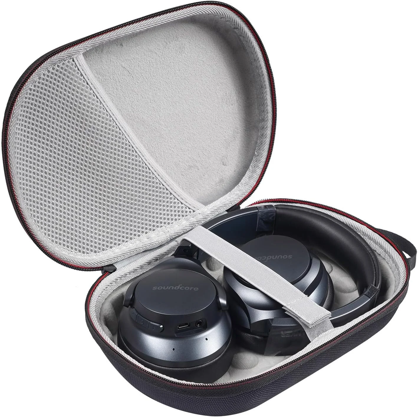 کیف هارد EVA اسکییدو برای هدفون های بی سیم Bose QuietComfort 35 (سری II) QC35/QC25/QC15، کیف مسافرتی برای نگهداری لوازم جانبی (مشکی)