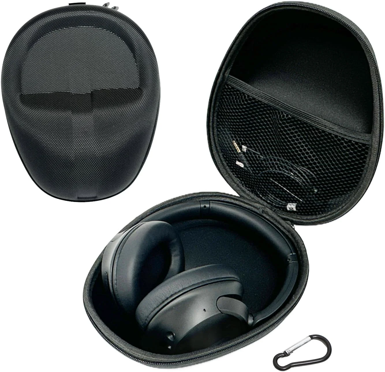 کیف حمل سخت جهانی برای هدفون‌های سری Sony ZX MDR WH، Bose QuietComfort QC Ultra 45 35، JBL Tune Live، Sennheiser HD Beats Studio Pro Thor Sentey LS Skullcandy Crusher Evo (مشکی)