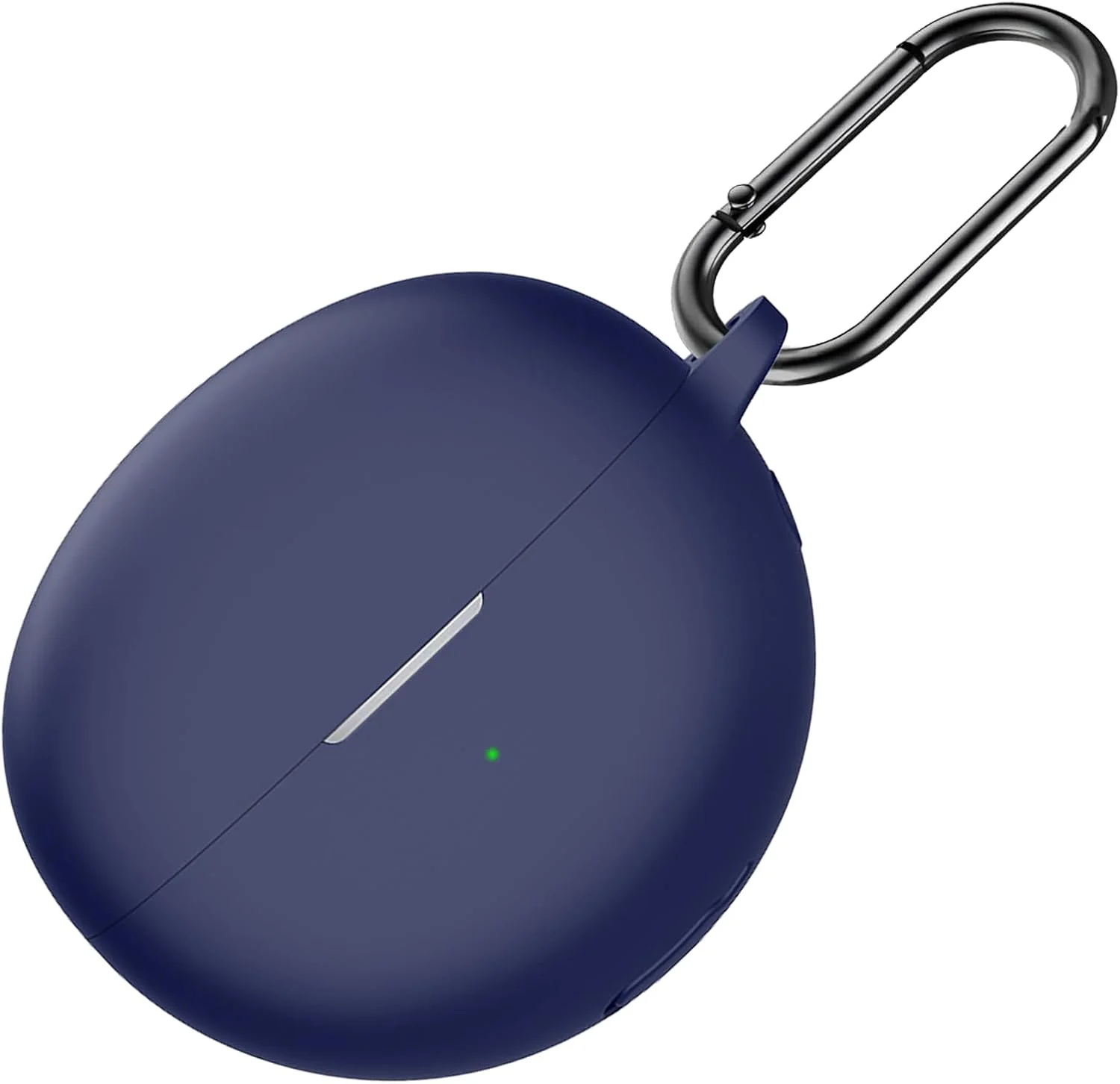 کاور سیلیکونی محافظ هدفون Huawei FreeClip به همراه جاکلیدی و کارابین (آبی)