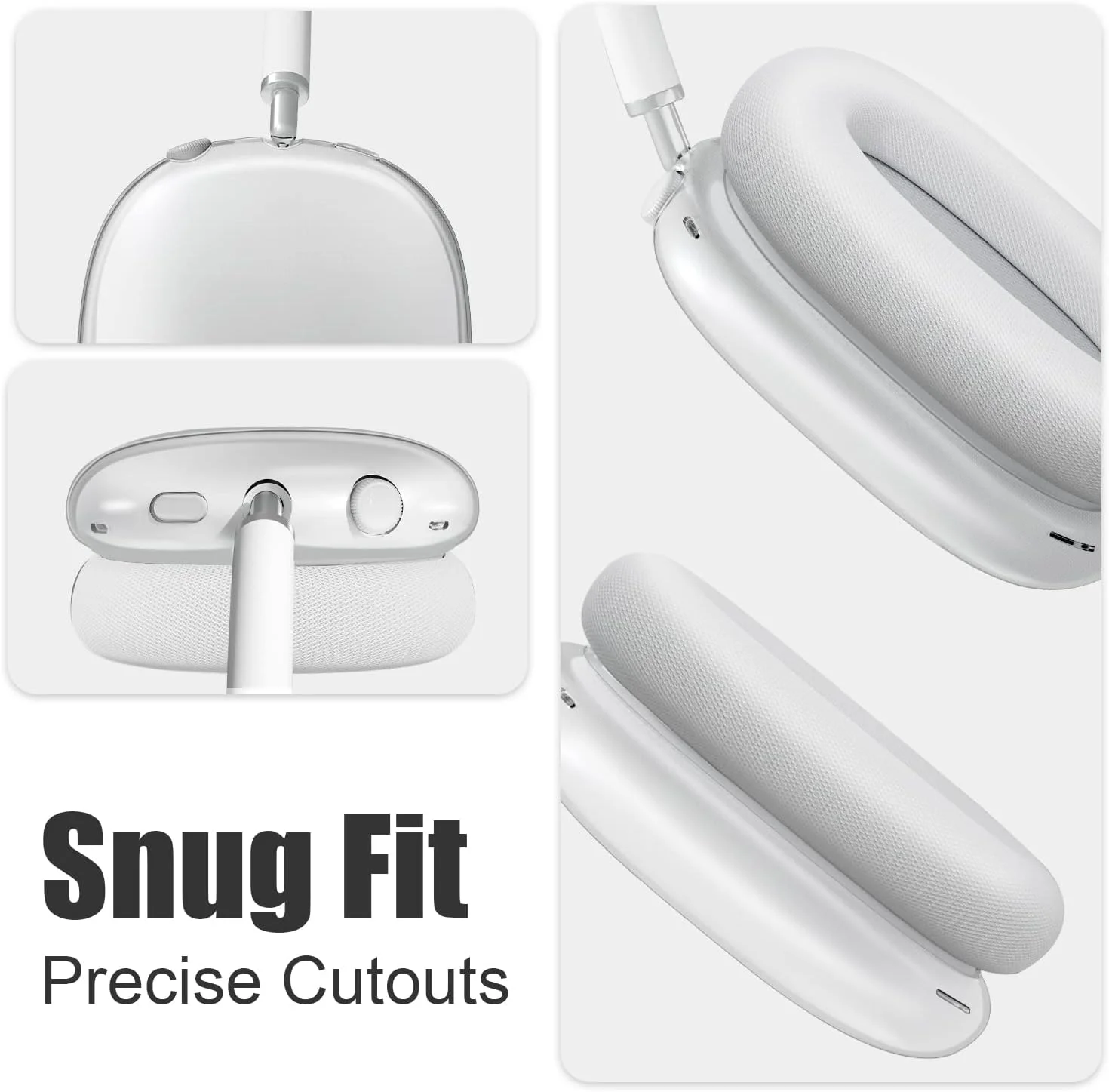 کاور محافظ VICHYIE برای AirPods Max، کاور TPU نرم شفاف ضد خش، محافظ لوازم جانبی شفاف برای هدفون Airpods Max (شفاف) - تصویر 3 کاور محافظ VICHYIE برای AirPods Max، کاور TPU نرم شفاف ضد خش، محافظ لوازم جانبی شفاف برای هدفون Airpods Max (شفاف) - تصویر 3