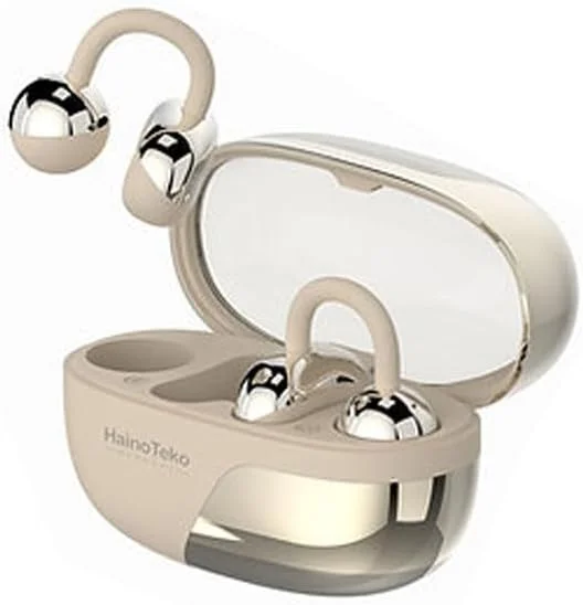 هندزفری بلوتوثی HainoTeko OWS H8 با میکروفون برای موبایل و تبلت های اندروید و iOS، کامپیوتر و لپ تاپ (سفید)