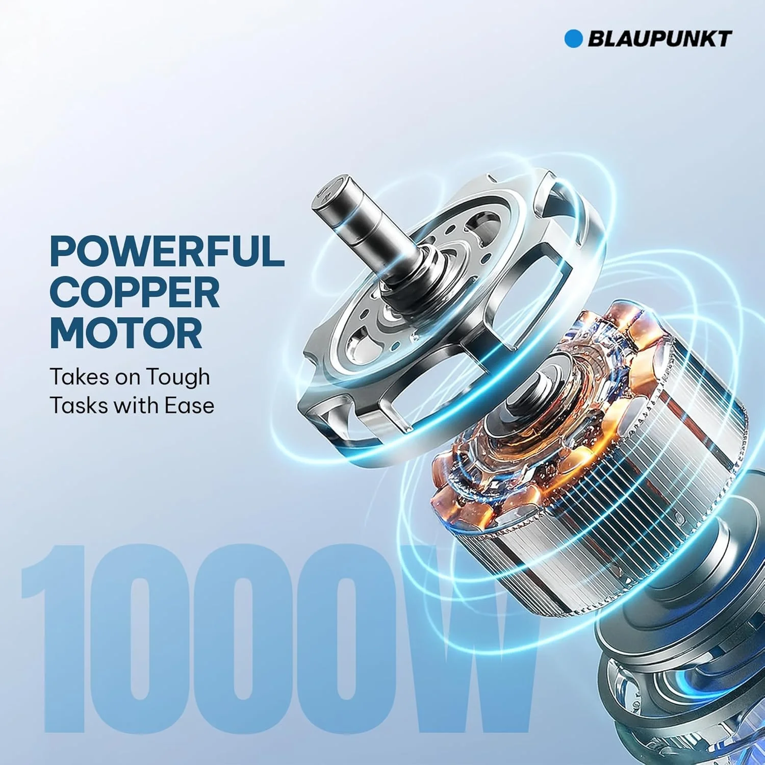 مجموعه مخلوط کن دستی بلانکوپنت 1000 وات - میله و تیغه استیل ضد زنگ، 3 ضمیمه (خردکن، همزن، بشر)، سرعت متغیر، دستگیره ارگونومیک، تمیز کردن آسان، موتور مسی - PCM475