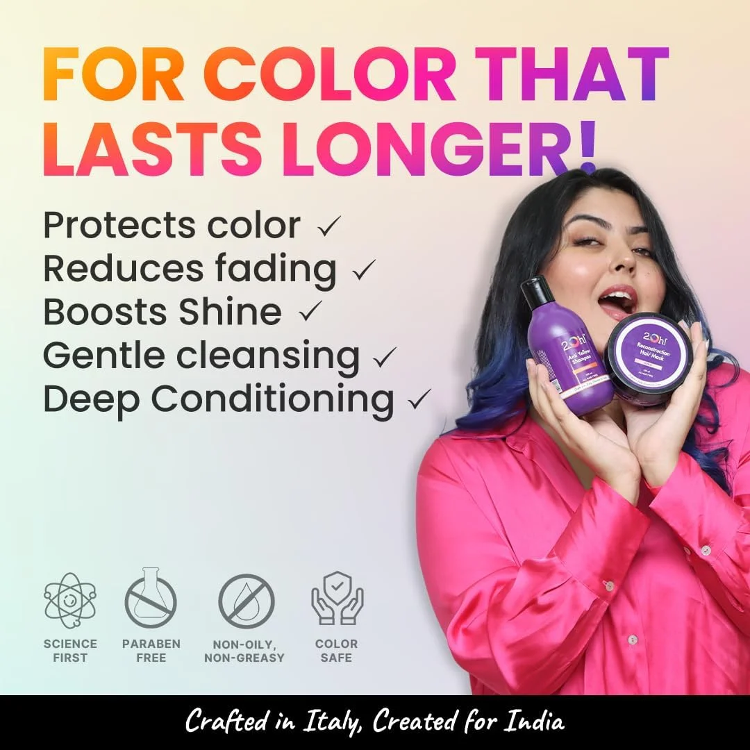 مجموعه مراقبت از موهای رنگ شده 2.Oh! با فرمول محافظت از رنگ | شامپو محافظت از رنگ + ماسک مو برای موهای رنگ شده | شامپو و ماسک مناسب استفاده روزانه با pH 4.5 | ایده آل برای موهای رنگ شده | مناسب برای خانم ها و آقایان مجموعه مراقبت از موهای رنگ شده 2.Oh! با فرمول محافظت از رنگ | شامپو محافظت از رنگ + ماسک مو برای موهای رنگ شده | شامپو و ماسک مناسب استفاده روزانه با pH 4.5 | ایده آل برای موهای رنگ شده | مناسب برای خانم ها و آقایان