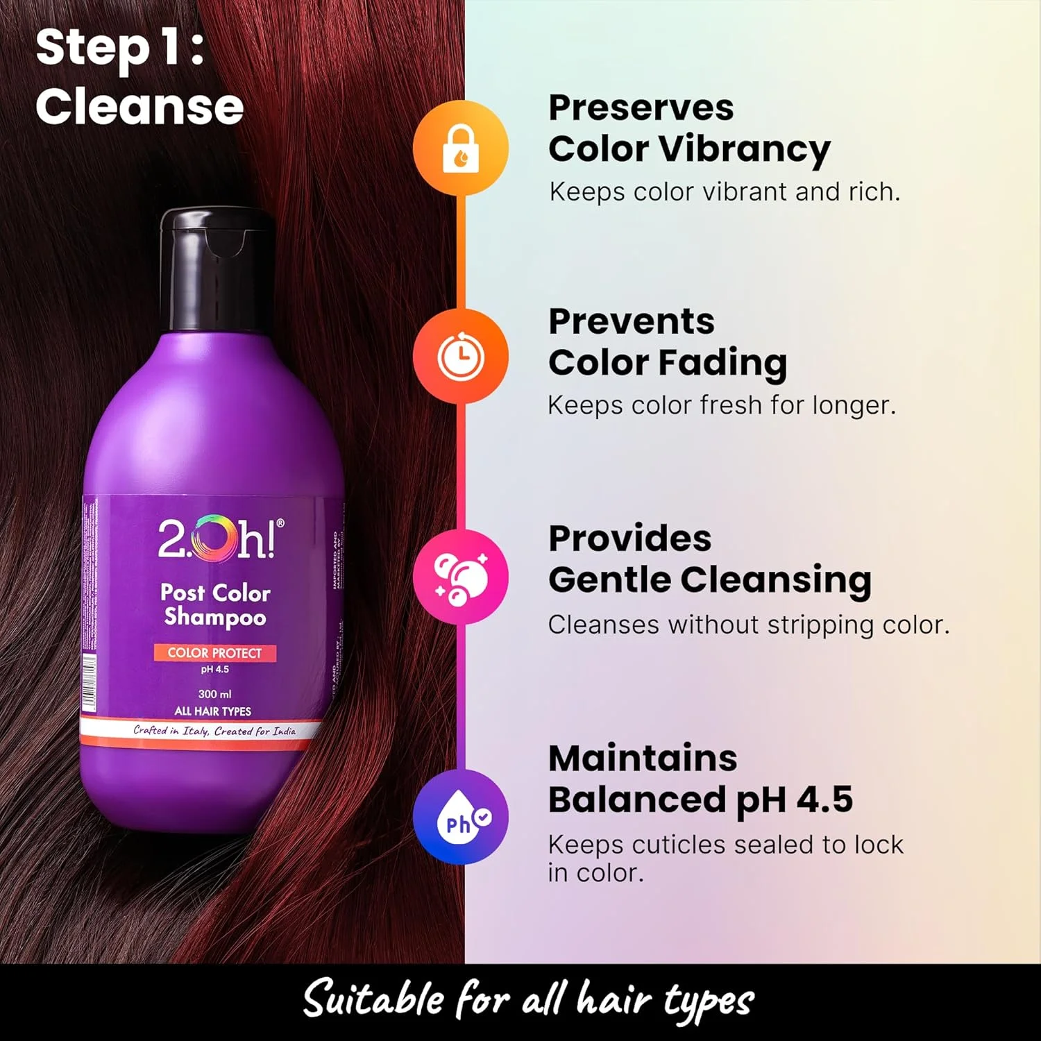 مجموعه مراقبت از موهای رنگ شده 2.Oh! با فرمول محافظت از رنگ | شامپو محافظت از رنگ + ماسک مو برای موهای رنگ شده | شامپو و ماسک مناسب استفاده روزانه با pH 4.5 | ایده آل برای موهای رنگ شده | مناسب برای خانم ها و آقایان مجموعه مراقبت از موهای رنگ شده 2.Oh! با فرمول محافظت از رنگ | شامپو محافظت از رنگ + ماسک مو برای موهای رنگ شده | شامپو و ماسک مناسب استفاده روزانه با pH 4.5 | ایده آل برای موهای رنگ شده | مناسب برای خانم ها و آقایان