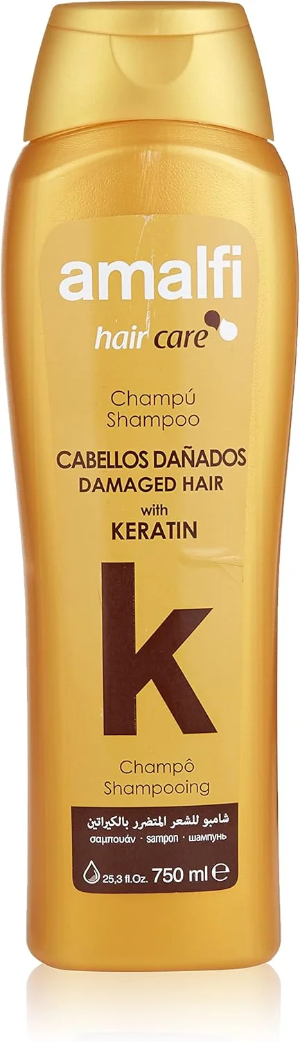 شامپو کراتین آمالفی برای موهای آسیب دیده/ترمیم کننده آسیب/جلوگیری از شکنندگی و ریزش مو/فاقد SLS و پارابن/ 750 میلی لیتر شامپو کراتین آمالفی برای موهای آسیب دیده/ترمیم کننده آسیب/جلوگیری از شکنندگی و ریزش مو/فاقد SLS و پارابن/ 750 میلی لیتر