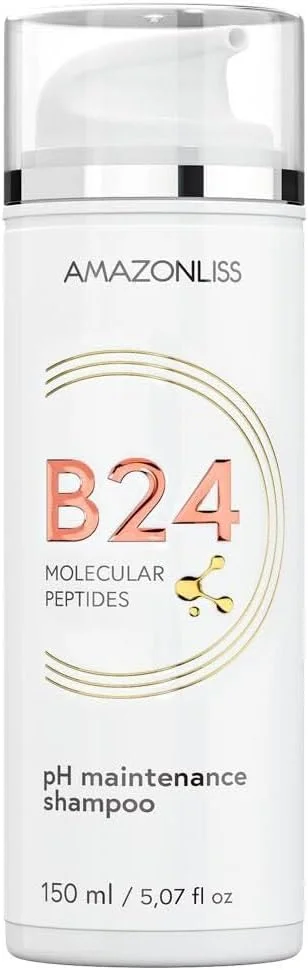 شامپو آمازون لیس – شامپو نگهدارنده pH با پپتیدهای مولکولی B24، حجم 150 میلی لیتر – ایده آل برای انواع مو، دارای خاصیت کف کنندگی بالا، ترمیم کننده مو. شامپو آمازون لیس – شامپو نگهدارنده pH با پپتیدهای مولکولی B24، حجم 150 میلی لیتر – ایده آل برای انواع مو، دارای خاصیت کف کنندگی بالا، ترمیم کننده مو.