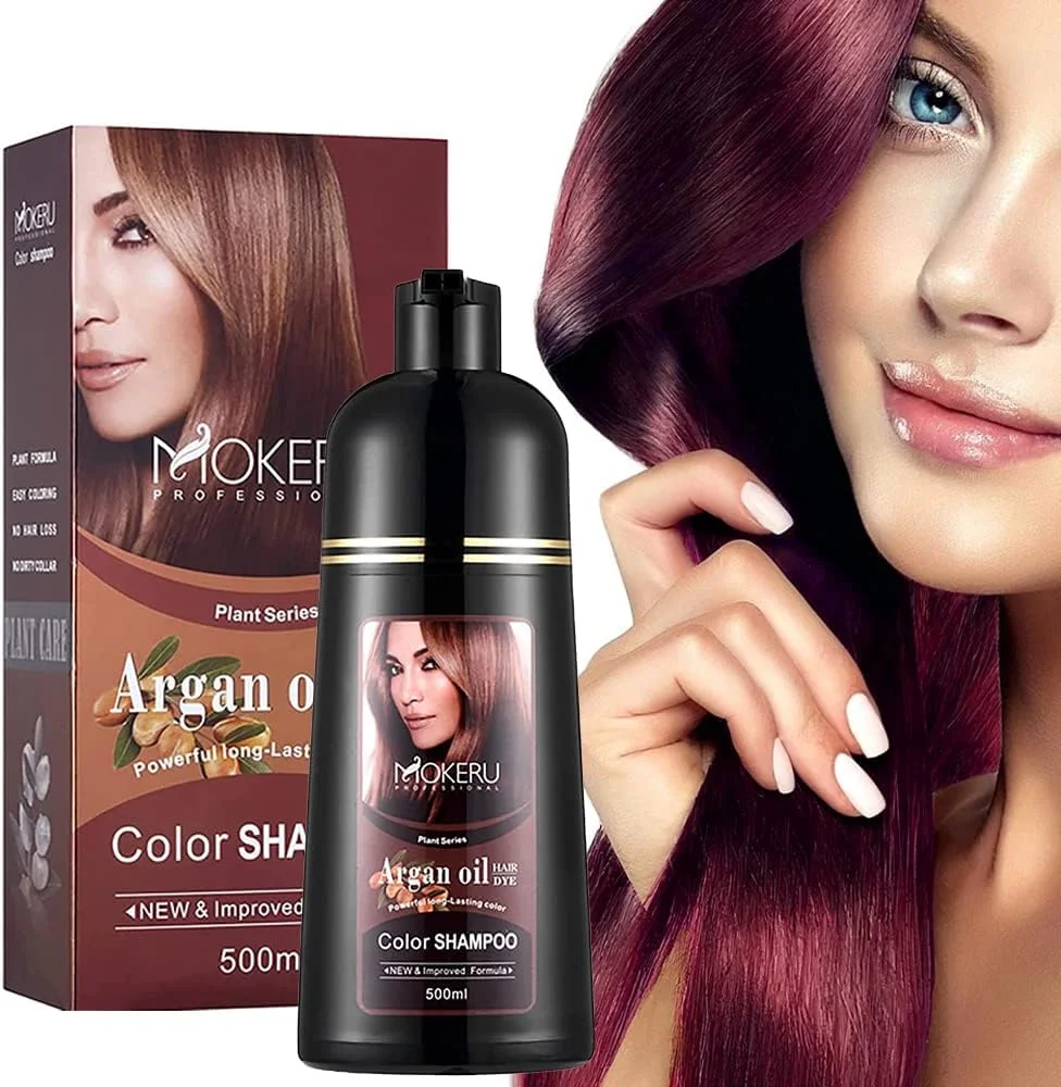 شامپو رنگ مو بنفش Agthyuve، 500 میلی لیتر، شامپو موی مشکی حاوی روغن آرگان، شامپو رنگ مو 3 در 1، استفاده آسان، شامپو رنگ مو نیمه دائمی (شرابی) شامپو رنگ مو بنفش Agthyuve، 500 میلی لیتر، شامپو موی مشکی حاوی روغن آرگان، شامپو رنگ مو 3 در 1، استفاده آسان، شامپو رنگ مو نیمه دائمی (شرابی)