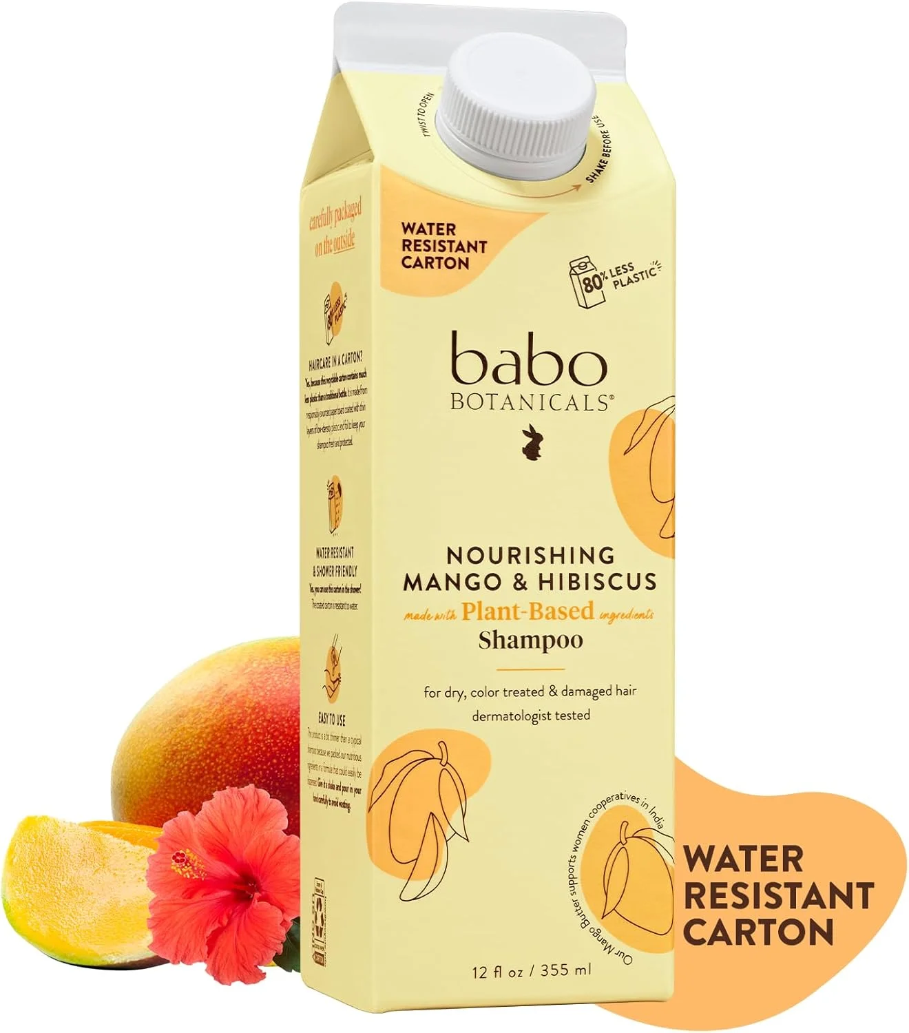 شامپو مغذی انبه و گل بامیه بابو بوتانیکالز - برای موهای خشک، آسیب دیده و رنگ شده - مرطوب کننده و نرم کننده - تخمیر میوه گل ساعتی برای پوست سر - بسته بندی مقاوم در برابر آب با 80% پلاستیک کمتر - وگان شامپو مغذی انبه و گل بامیه بابو بوتانیکالز - برای موهای خشک، آسیب دیده و رنگ شده - مرطوب کننده و نرم کننده - تخمیر میوه گل ساعتی برای پوست سر - بسته بندی مقاوم در برابر آب با 80% پلاستیک کمتر - وگان