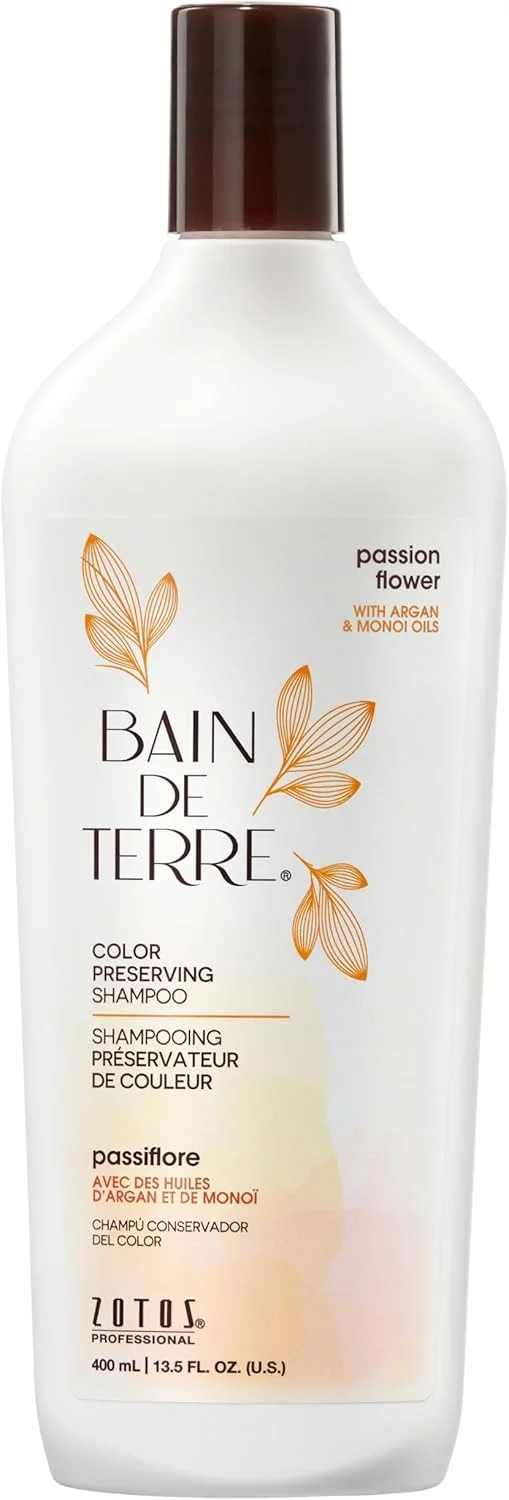 شامپو محافظ رنگ مو Bain de Terre با رایحه گل Passion مناسب برای آقایان و بانوان - حجم 400 میلی لیتر شامپو محافظ رنگ مو Bain de Terre با رایحه گل Passion مناسب برای آقایان و بانوان - حجم 400 میلی لیتر