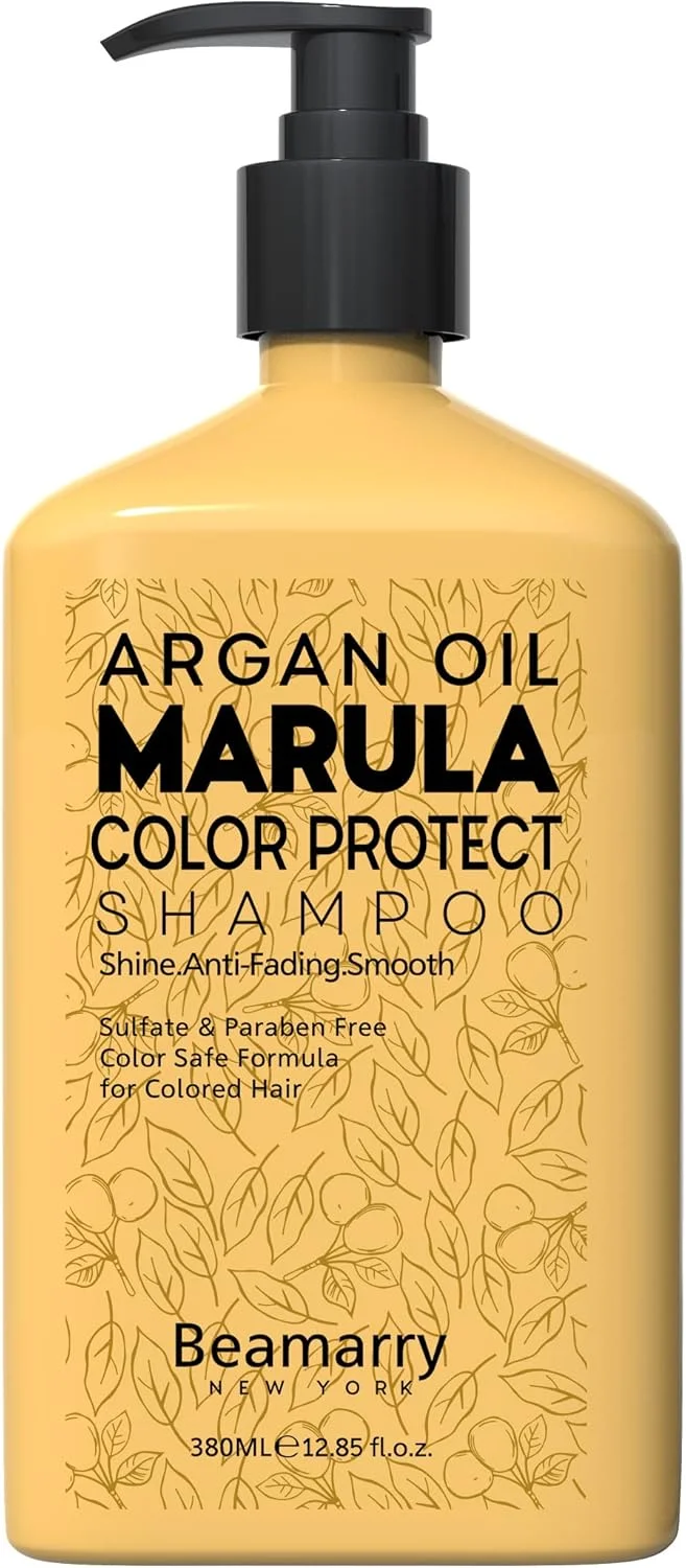 شامپو محافظ رنگ مو آرگان و مارولا 380 میلی لیتر - درخشان کننده، ضد محو شدگی رنگ، نرم کننده، بدون سولفات و پارابن، فرمول ایمن برای موهای رنگ شده شامپو محافظ رنگ مو آرگان و مارولا 380 میلی لیتر - درخشان کننده، ضد محو شدگی رنگ، نرم کننده، بدون سولفات و پارابن، فرمول ایمن برای موهای رنگ شده