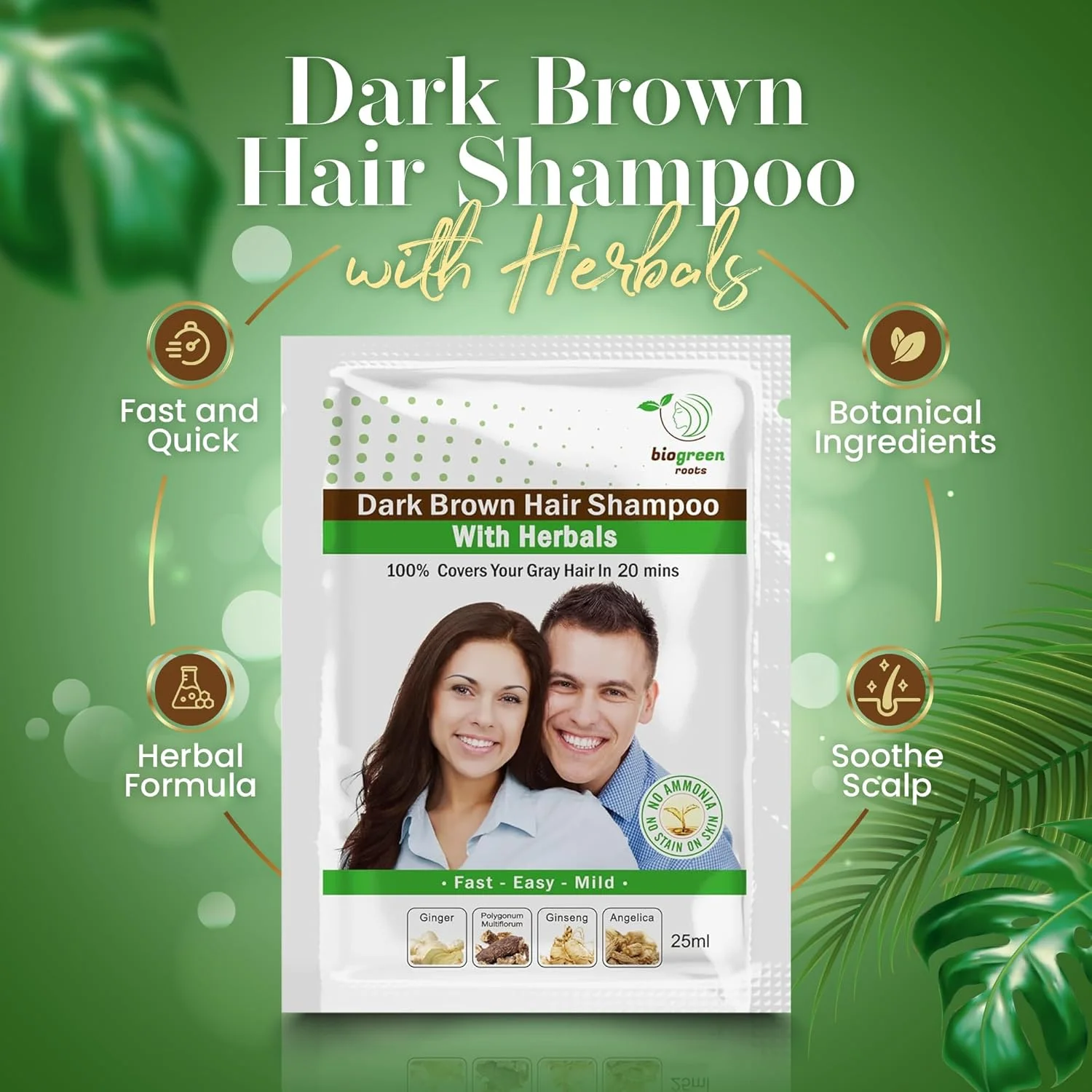شامپو رنگ موی گیاهی قهوه ای تیره بایوگرین روتز (قهوه ای تیره) شامپو رنگ موی گیاهی قهوه ای تیره بایوگرین روتز (قهوه ای تیره)