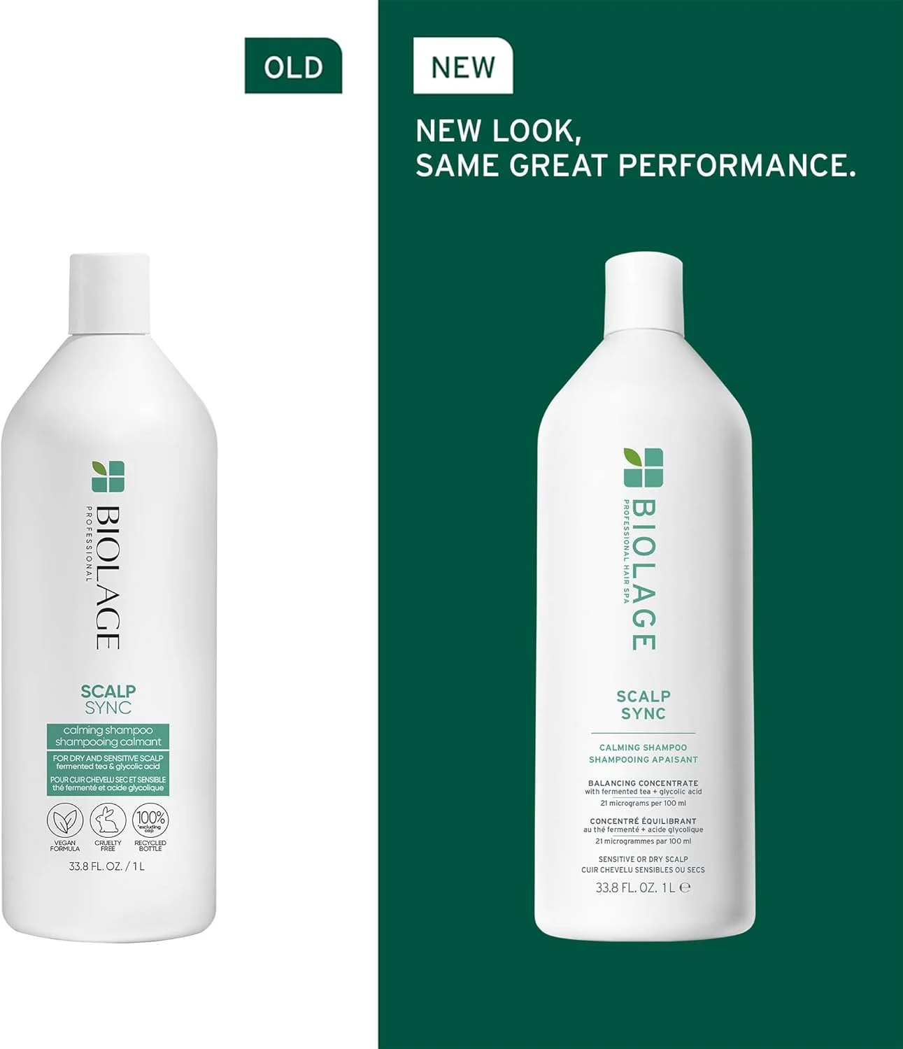 شامپو آرامش بخش پوست سر Biolage - پاک کننده ملایم پوست سر خشک و حساس، آبرسان و تسکین دهنده، ترکیب چای تخمیر شده و گلیکولیک اسید، وگان و بدون پارابن، 1000 میلی لیتر، بسته بندی ممکن است متفاوت باشد شامپو آرامش بخش پوست سر Biolage - پاک کننده ملایم پوست سر خشک و حساس، آبرسان و تسکین دهنده، ترکیب چای تخمیر شده و گلیکولیک اسید، وگان و بدون پارابن، 1000 میلی لیتر، بسته بندی ممکن است متفاوت باشد