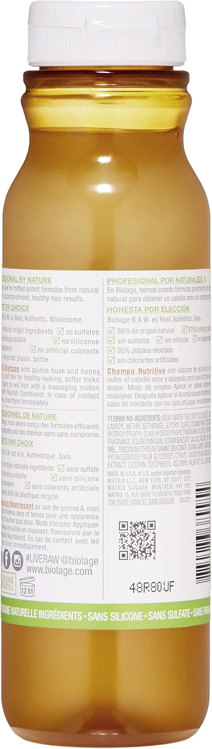 شامپو مغذی بایولاج RAW، 266 میلی لیتر شامپو مغذی بایولاج RAW، 266 میلی لیتر