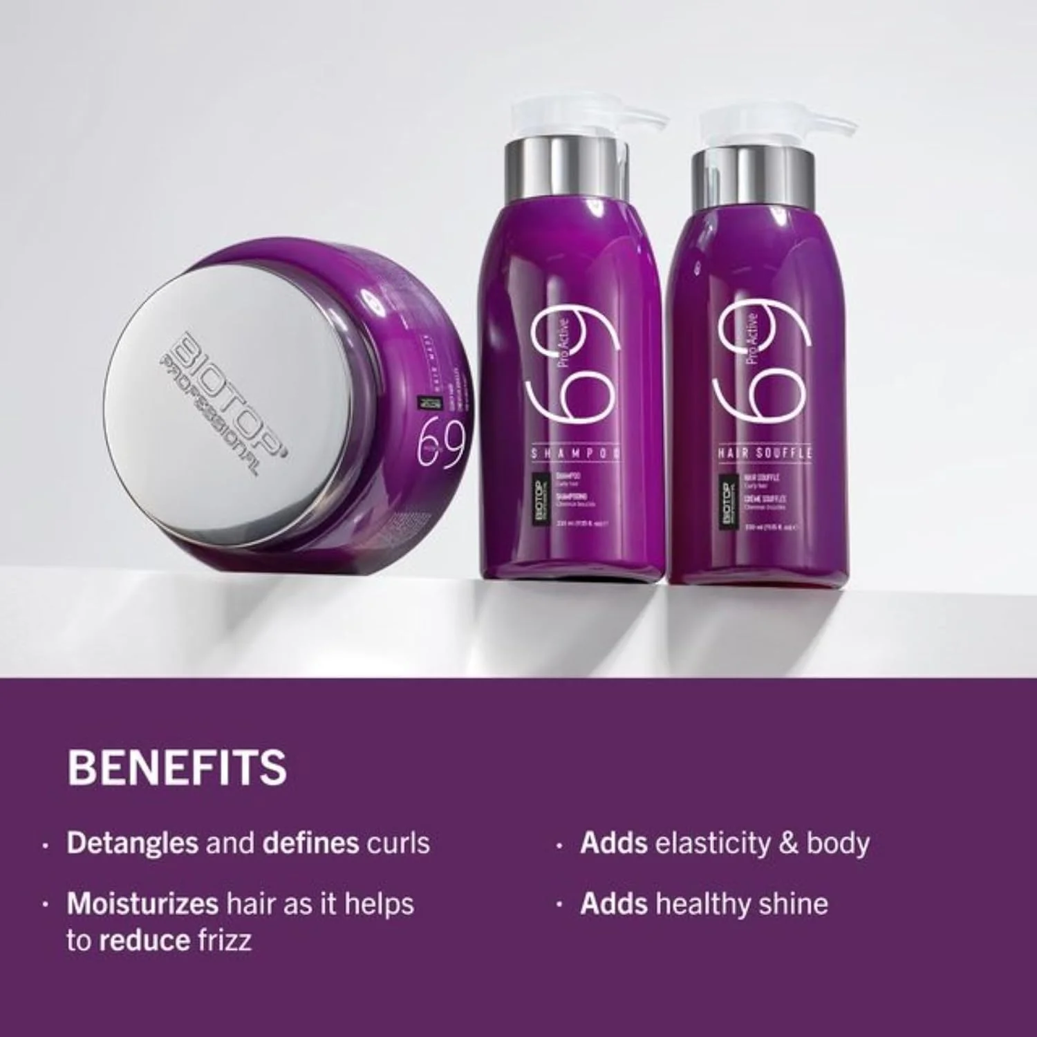 شامپو موی حرفه ای Biotop Professional 69 Pro-Active - کنترل وز، حالت دهنده فر و شامپو ایمن برای موهای رنگ شده، ساخته شده با روغن نارگیل، روغن آووکادو و روغن بادام - مراقبت از مو بدون پارابن، SLS و تست حیوانی (330 میلی لیتر) شامپو موی حرفه ای Biotop Professional 69 Pro-Active - کنترل وز، حالت دهنده فر و شامپو ایمن برای موهای رنگ شده، ساخته شده با روغن نارگیل، روغن آووکادو و روغن بادام - مراقبت از مو بدون پارابن، SLS و تست حیوانی (330 میلی لیتر)