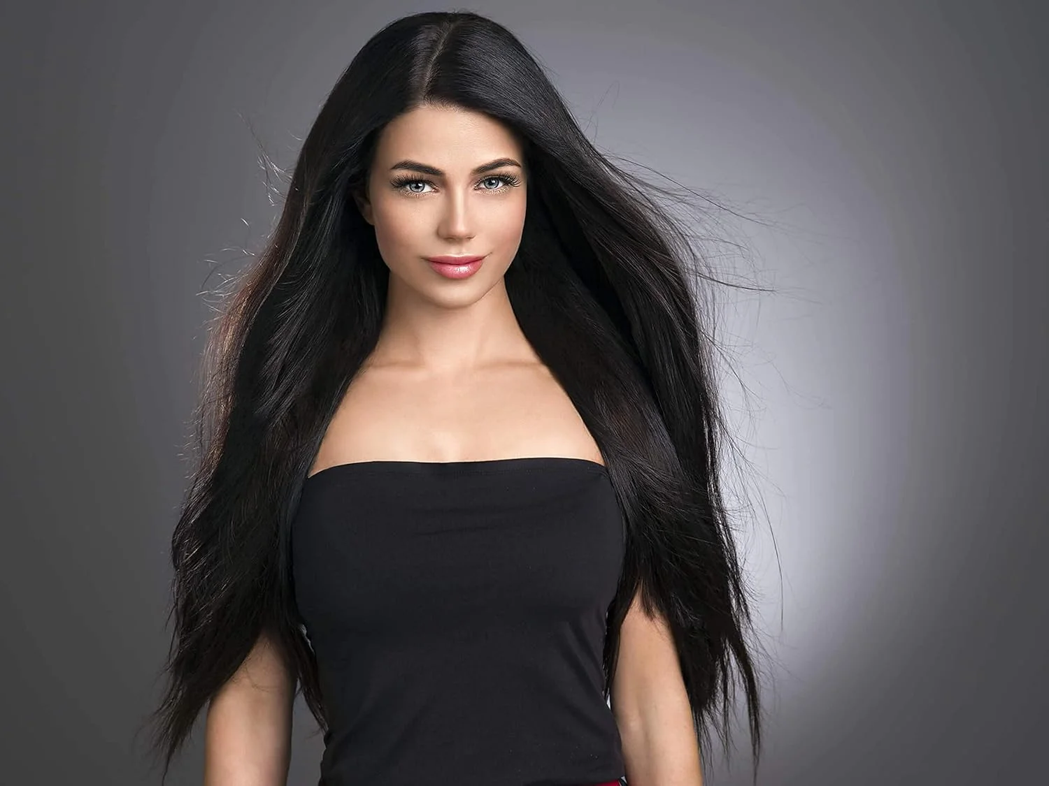 اکستنشن موی چسبی ریمی نامرئی Bebe & Lola (50 سانتی متر (50 گرم)، 1B) [20 قطعه] - مشکی طبیعی