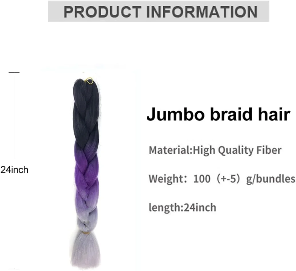 اکستنشن مو بافتنی، بافت جامبو 60 سانتی متری، 2 عدد، اکستنشن مو الیاف مصنوعی با دمای بالا برای زنان 2119 اکستنشن مو بافتنی، بافت جامبو 60 سانتی متری، 2 عدد، اکستنشن مو الیاف مصنوعی با دمای بالا برای زنان 2119