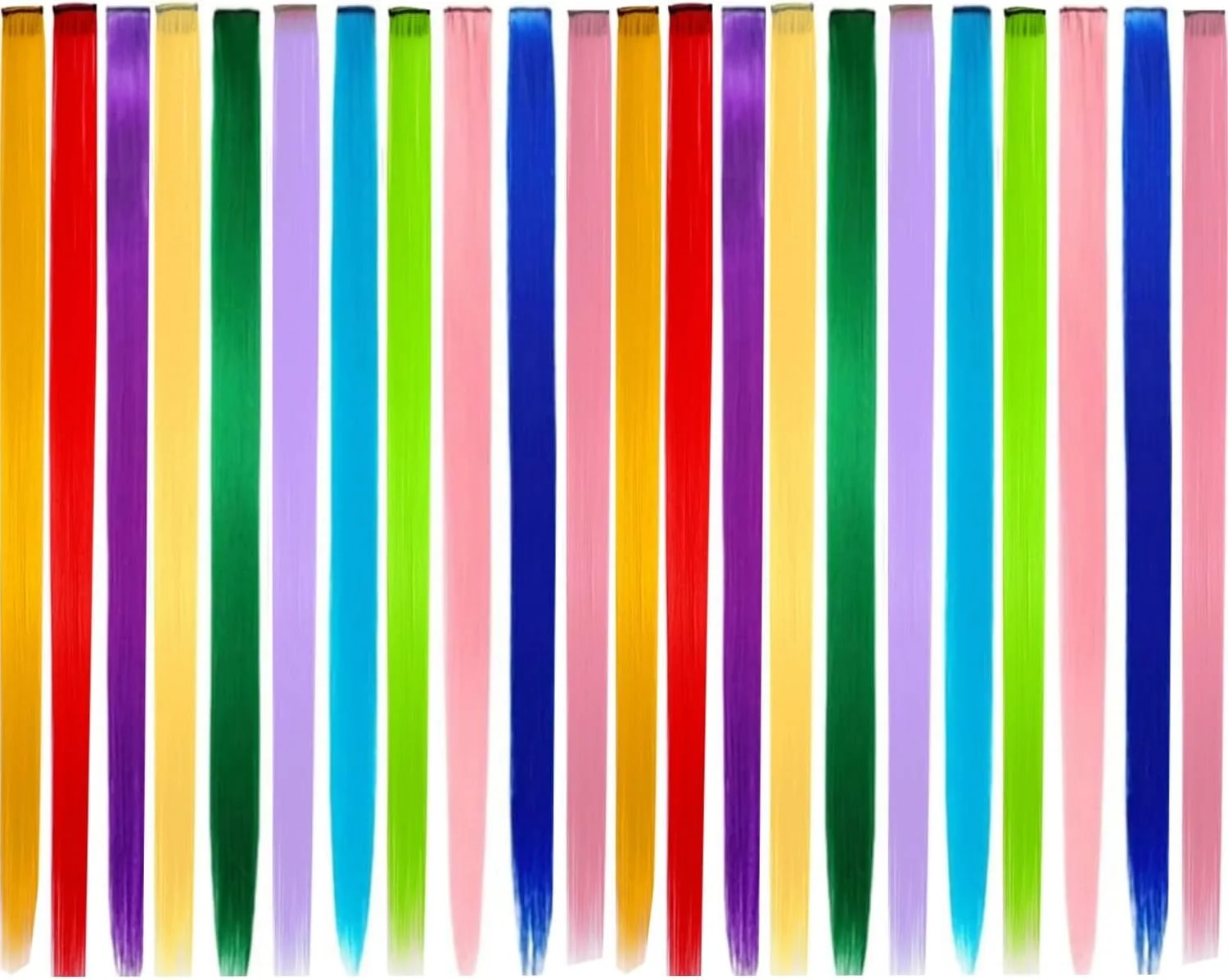 اکستنشن موی رنگی، بسته 22 عددی اکستنشن موی رنگین کمانی گیره دار موی صاف تکه موی بلند برای تزئین جشن/مهمانی زنان/دختران، 55 سانتی متر اکستنشن موی رنگی، بسته 22 عددی اکستنشن موی رنگین کمانی گیره دار موی صاف تکه موی بلند برای تزئین جشن/مهمانی زنان/دختران، 55 سانتی متر