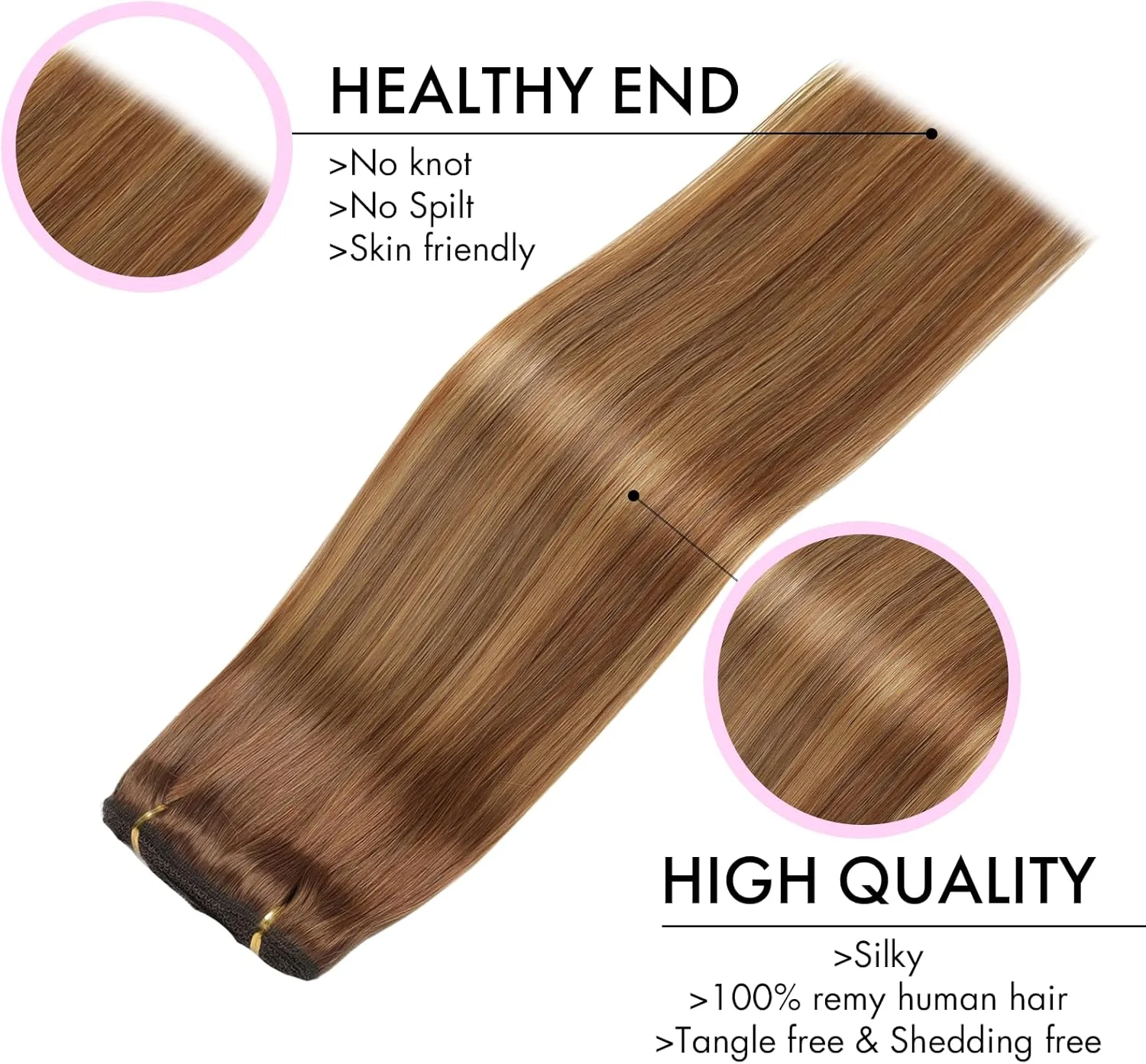 اکستنشن مو گیره ای طبیعی، 7 تکه، 120 گرم، 40 سانتی متر، اکستنشن موی طبیعی صاف و نامرئی (16 اینچ، 4/4/27#) اکستنشن مو گیره ای طبیعی، 7 تکه، 120 گرم، 40 سانتی متر، اکستنشن موی طبیعی صاف و نامرئی (16 اینچ، 4/4/27#)