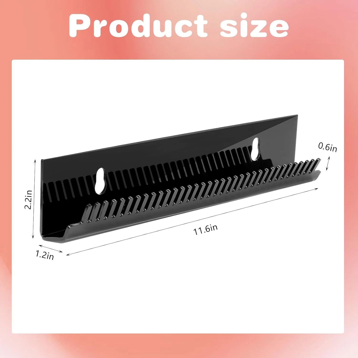 نگهدارنده اکستنشن مو مشکی، بسته 2 عددی، طراحی حرفه ای برای نگهداری ایمن اکستنشن های پهن، بافت های دستی، بافت های پهن نواری، بافت های مهره ای و دسته های کامل