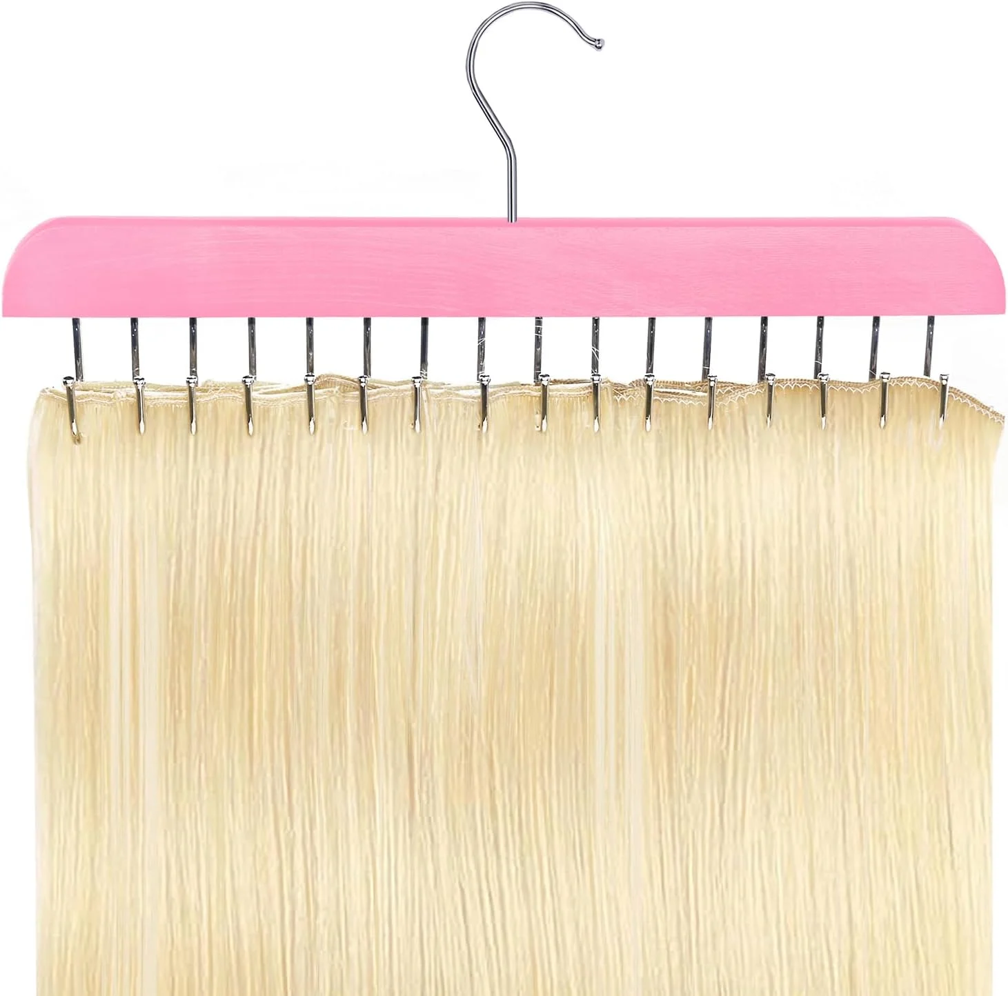 نگهدارنده اکستنشن مو، آویز اکستنشن مو برای اکستنشن کلیپسی، نگهدارنده مو برای شستشو و حالت دادن، سازمان دهنده اکستنشن مو، لوازم جانبی اکستنشن مو