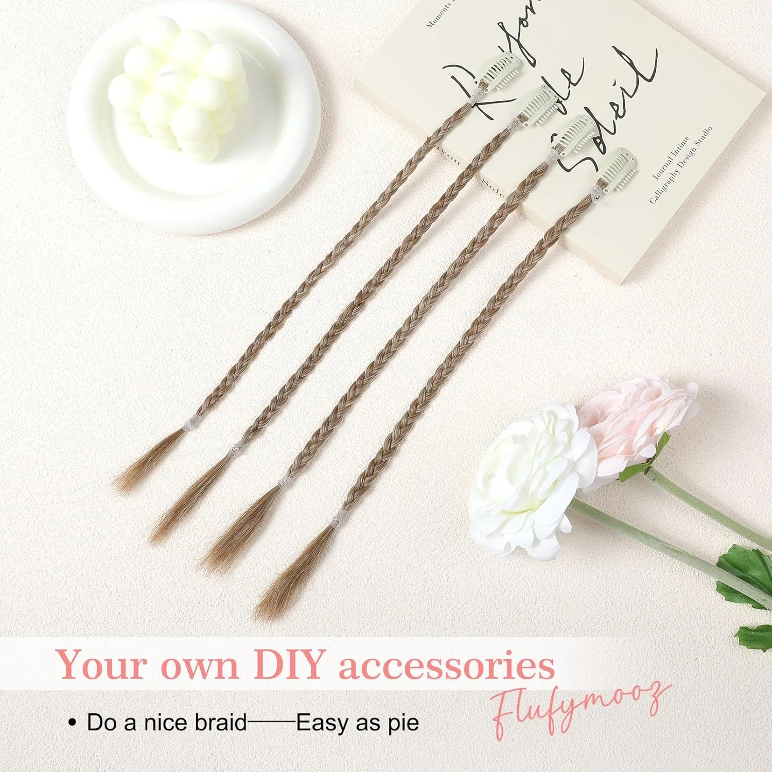 اکستنشن مو بافت 4 تکه Flufymooz، اکستنشن موی بافت کلیپسی 14 اینچی برای زنان، تکه موی مصنوعی برای استفاده روزانه و استایل مهمانی (بلوند تیره) اکستنشن مو بافت 4 تکه Flufymooz، اکستنشن موی بافت کلیپسی 14 اینچی برای زنان، تکه موی مصنوعی برای استفاده روزانه و استایل مهمانی (بلوند تیره)